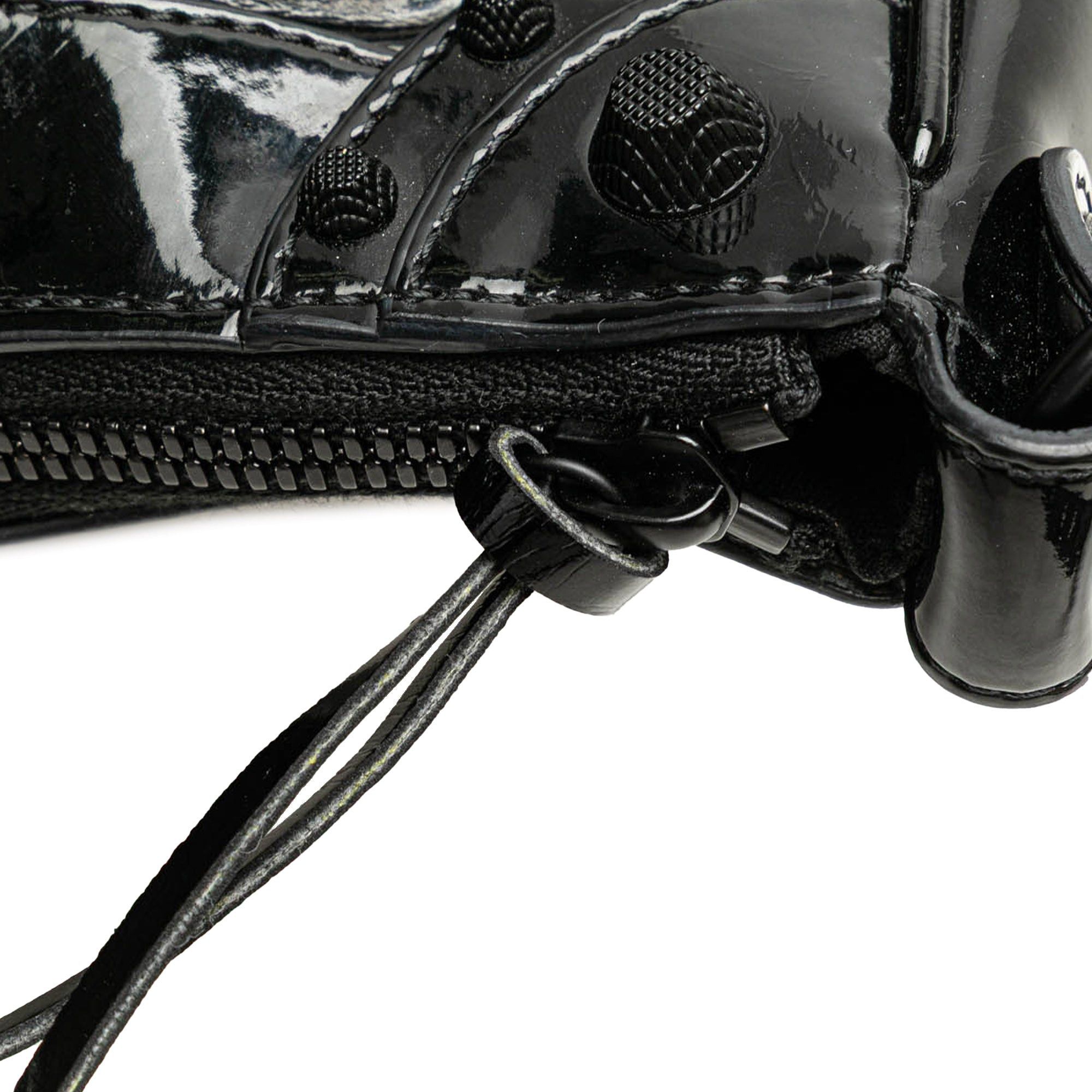 Balenciaga Balenciaga Patent Motocross Le Cagole XS Black Size ONE SIZE - 9 Thumbnail
