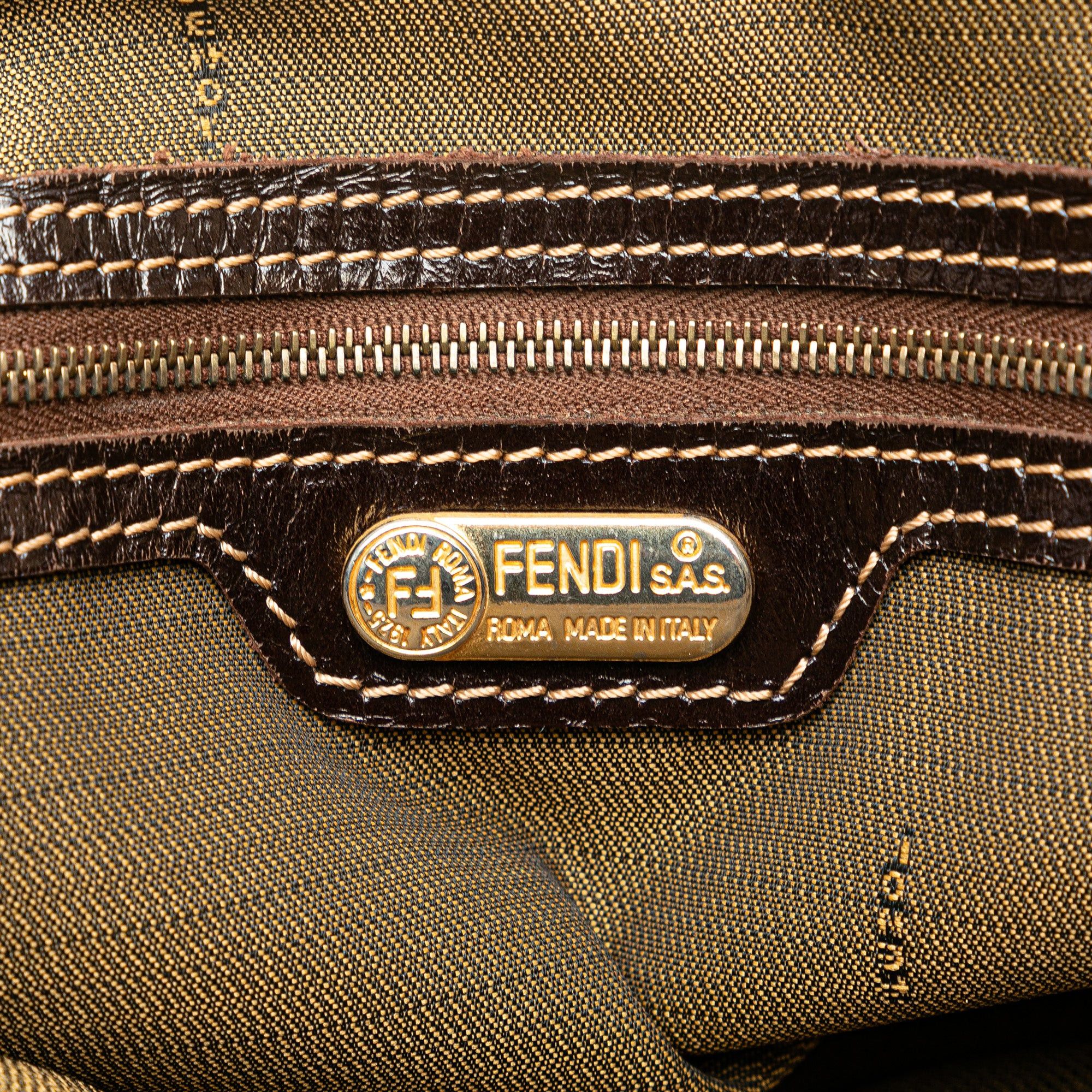 Fendi Fendi Zucca Canvas Satchel Brown Size ONE SIZE - 5 Thumbnail
