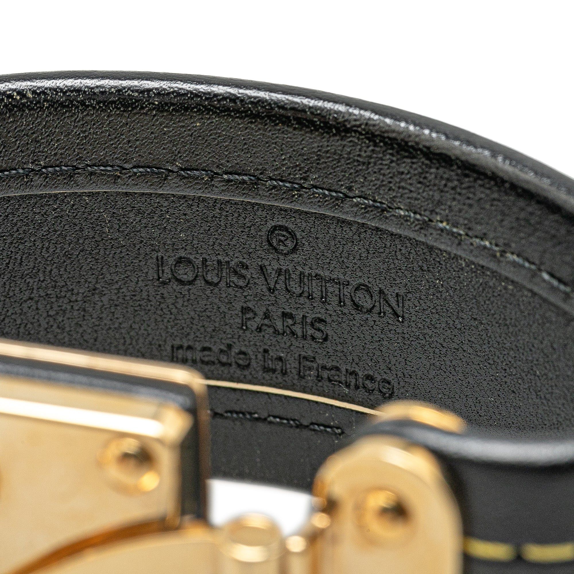 Louis Vuitton Louis Vuitton Suhali Leather Koala Bracelet Black Size ONE SIZE - 4 Thumbnail