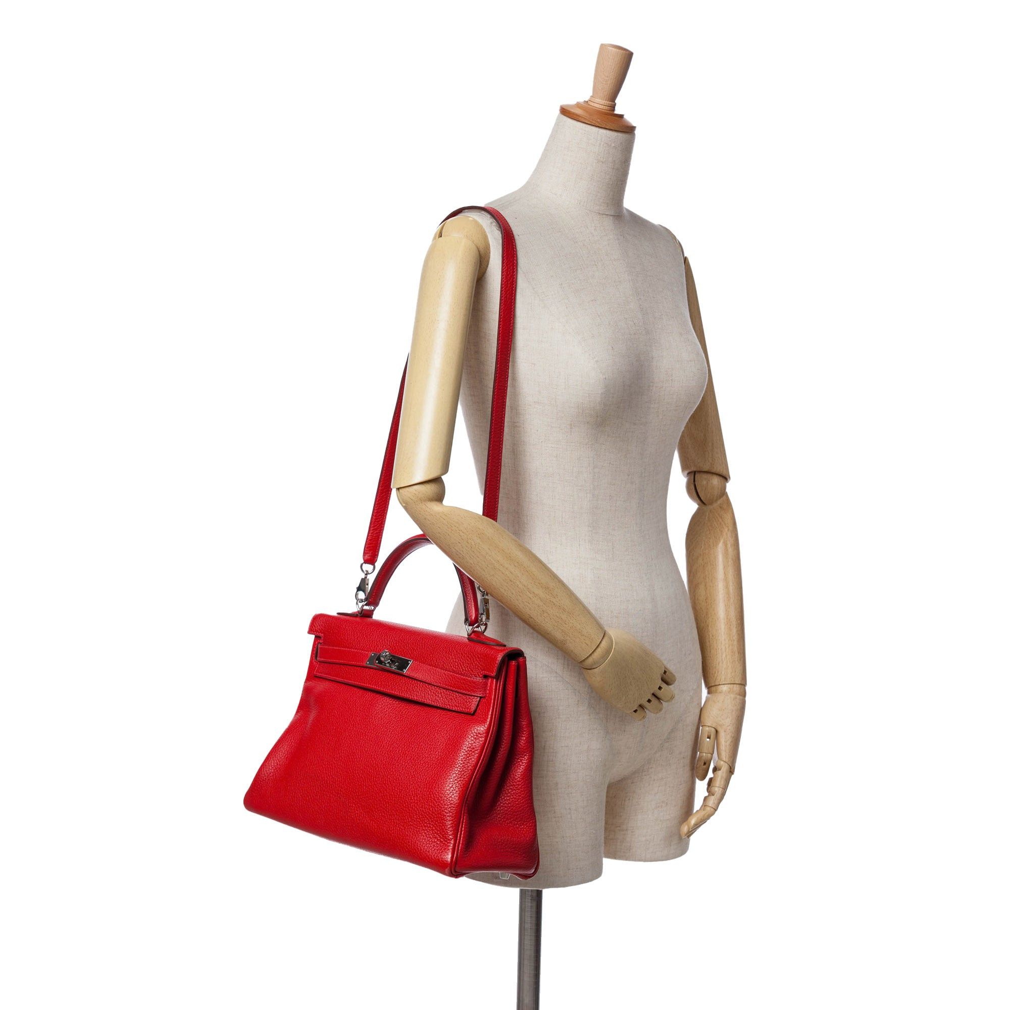 Hermes Hermès Clemence Kelly II Retourne 32 Red Size ONE SIZE - 9 Thumbnail