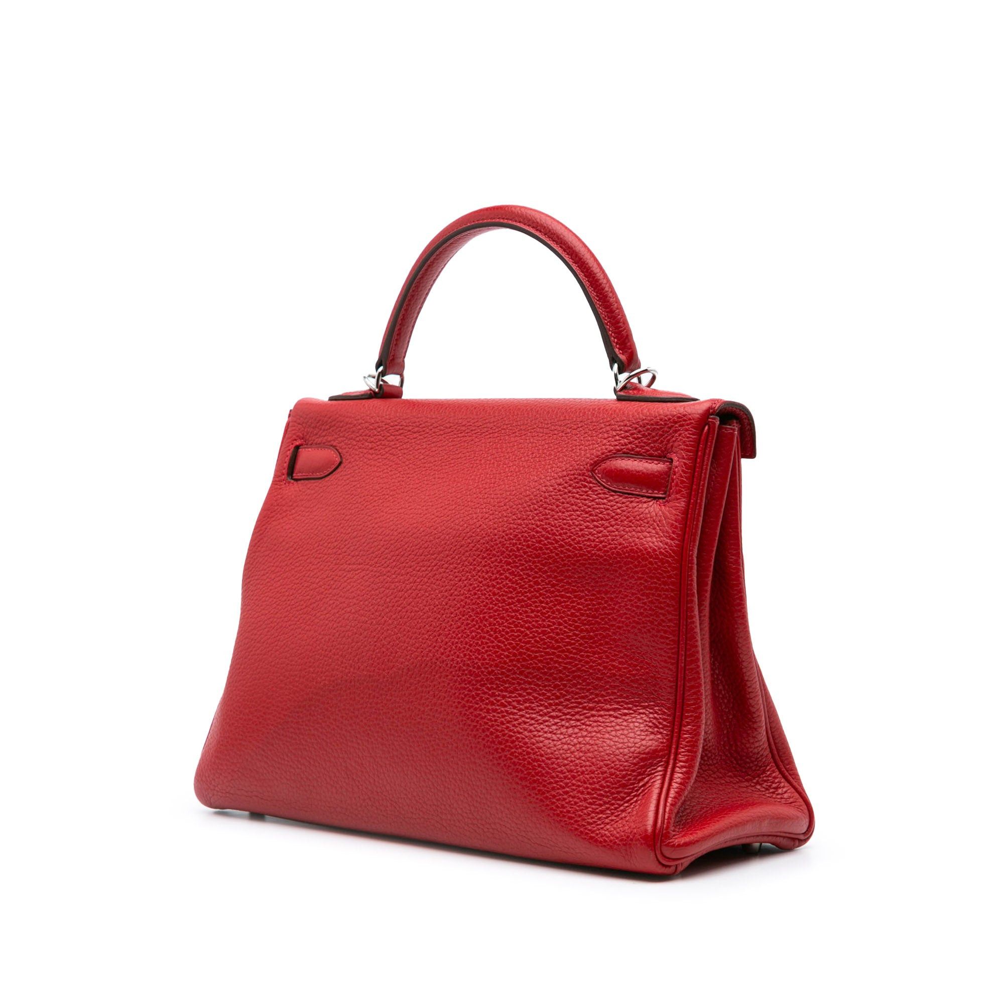 Hermes Hermès Clemence Kelly II Retourne 32 Red Size ONE SIZE - 2 Thumbnail