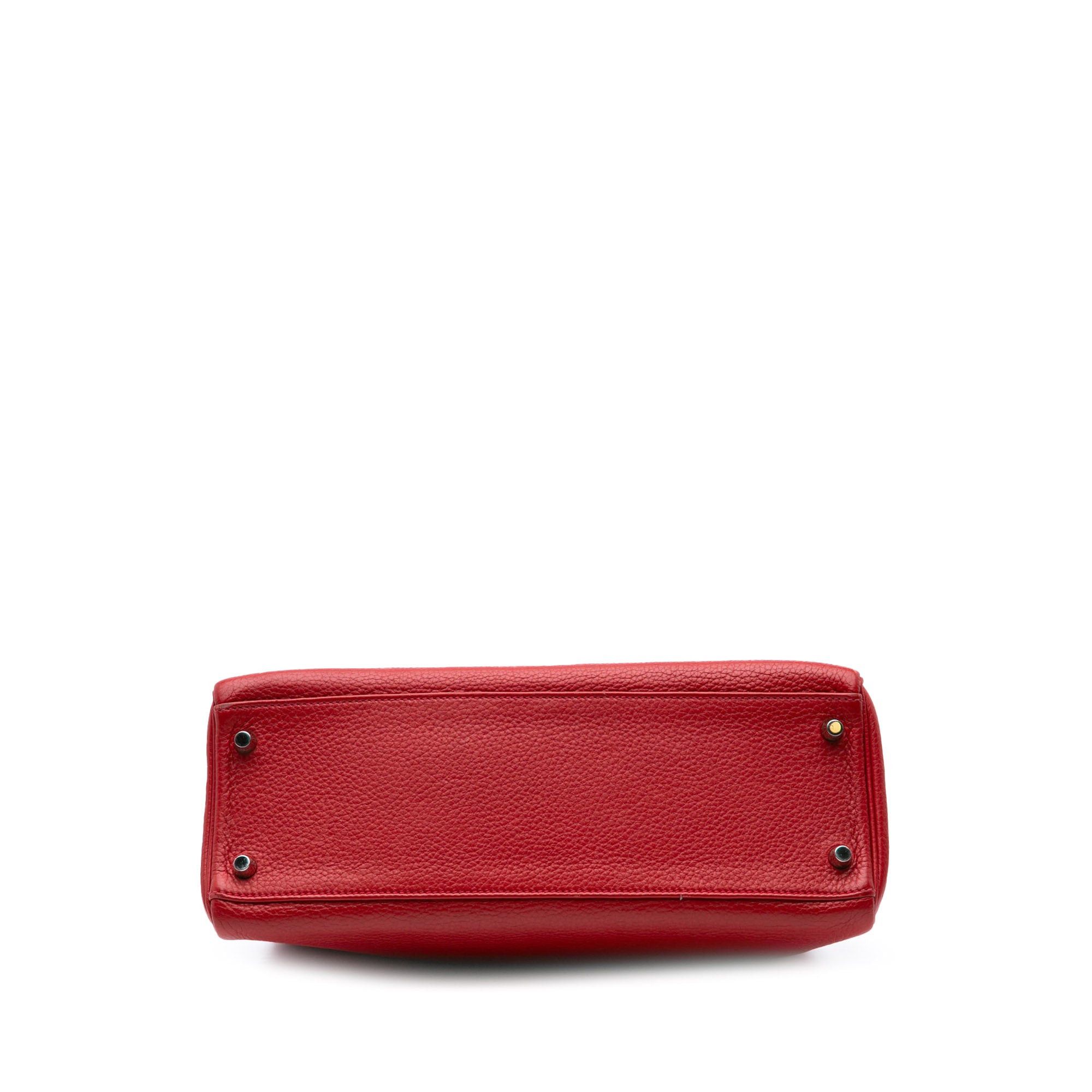 Hermes Hermès Clemence Kelly II Retourne 32 Red Size ONE SIZE - 3 Thumbnail