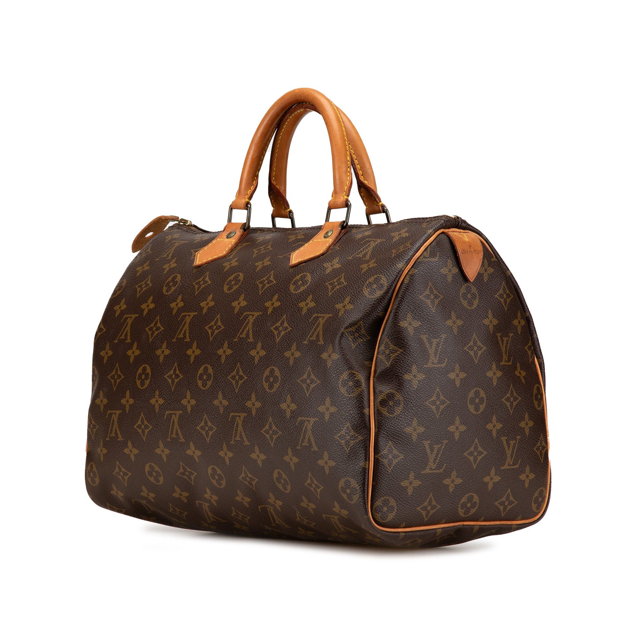 Louis Vuitton Louis Vuitton Monogram Speedy 35 Brown Size ONE SIZE - 2 Thumbnail