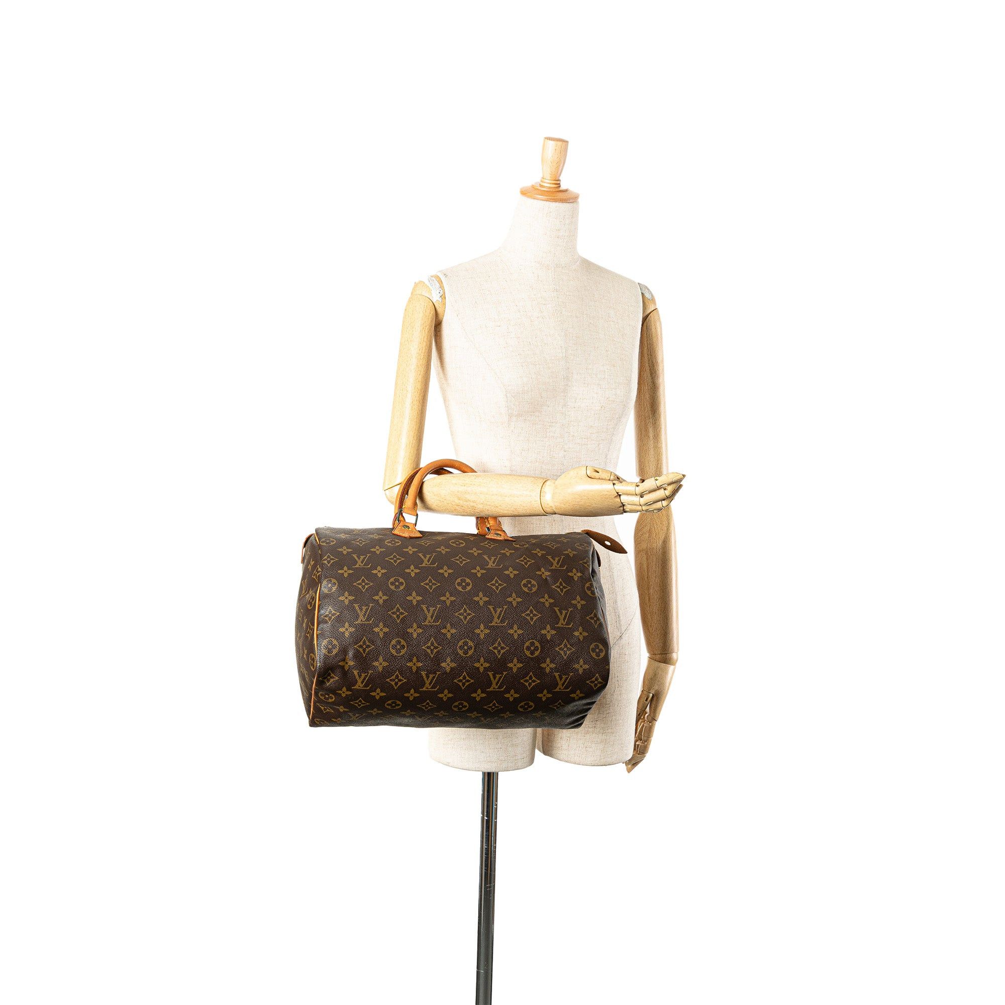 Louis Vuitton Louis Vuitton Monogram Speedy 35 Brown Size ONE SIZE - 14 Thumbnail