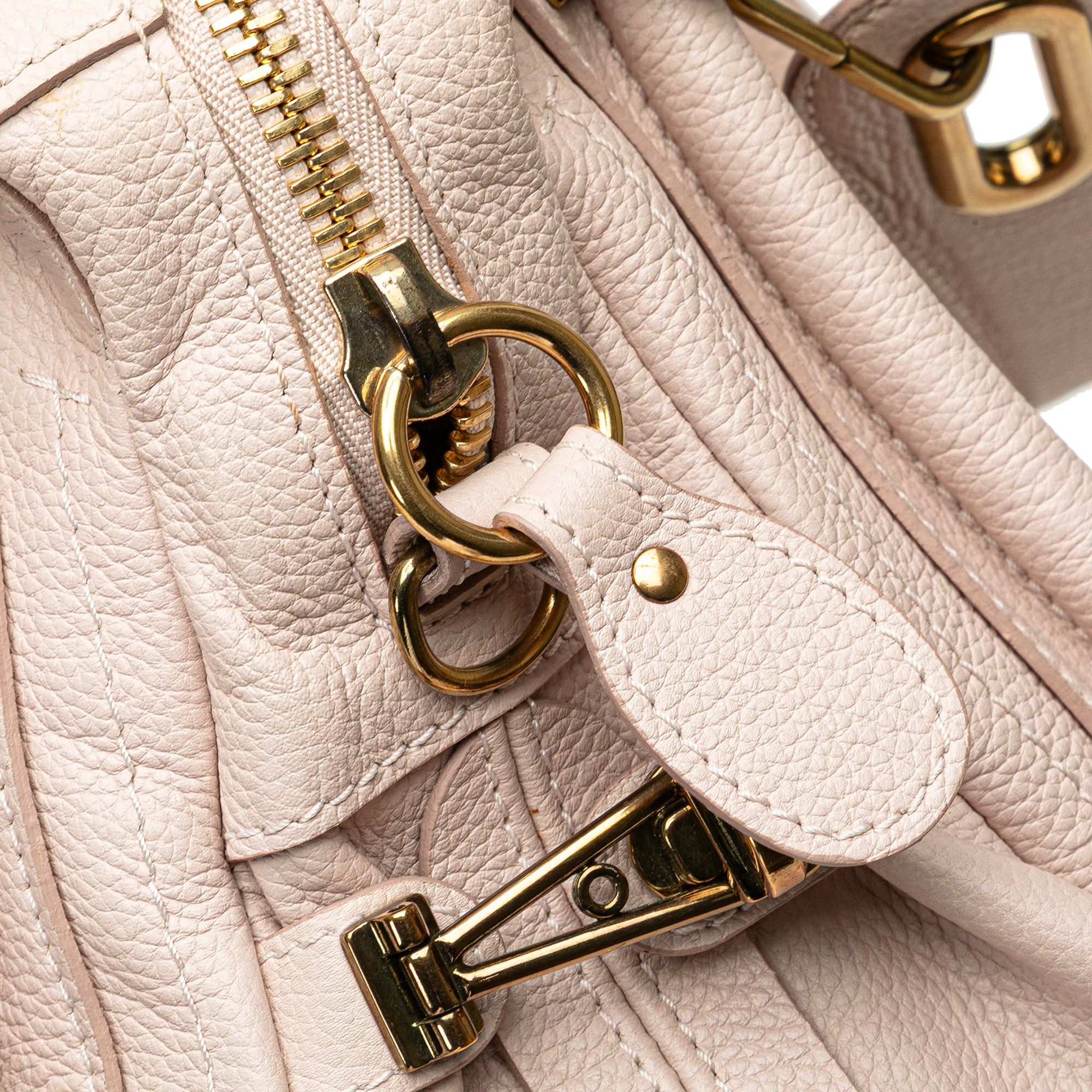 Chloe Chloé Medium Leather Paraty Satchel Pink Size ONE SIZE - 10 Thumbnail