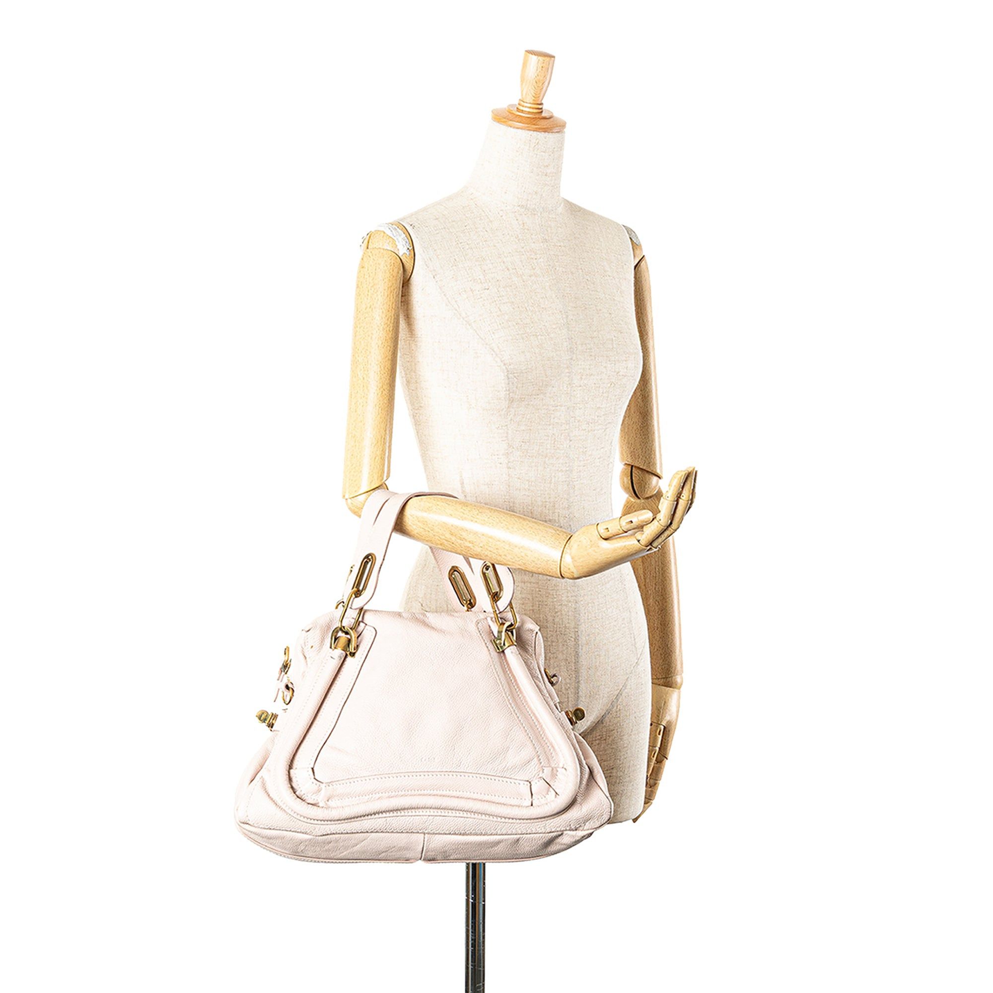 Chloe Chloé Medium Leather Paraty Satchel Pink Size ONE SIZE - 12 Thumbnail