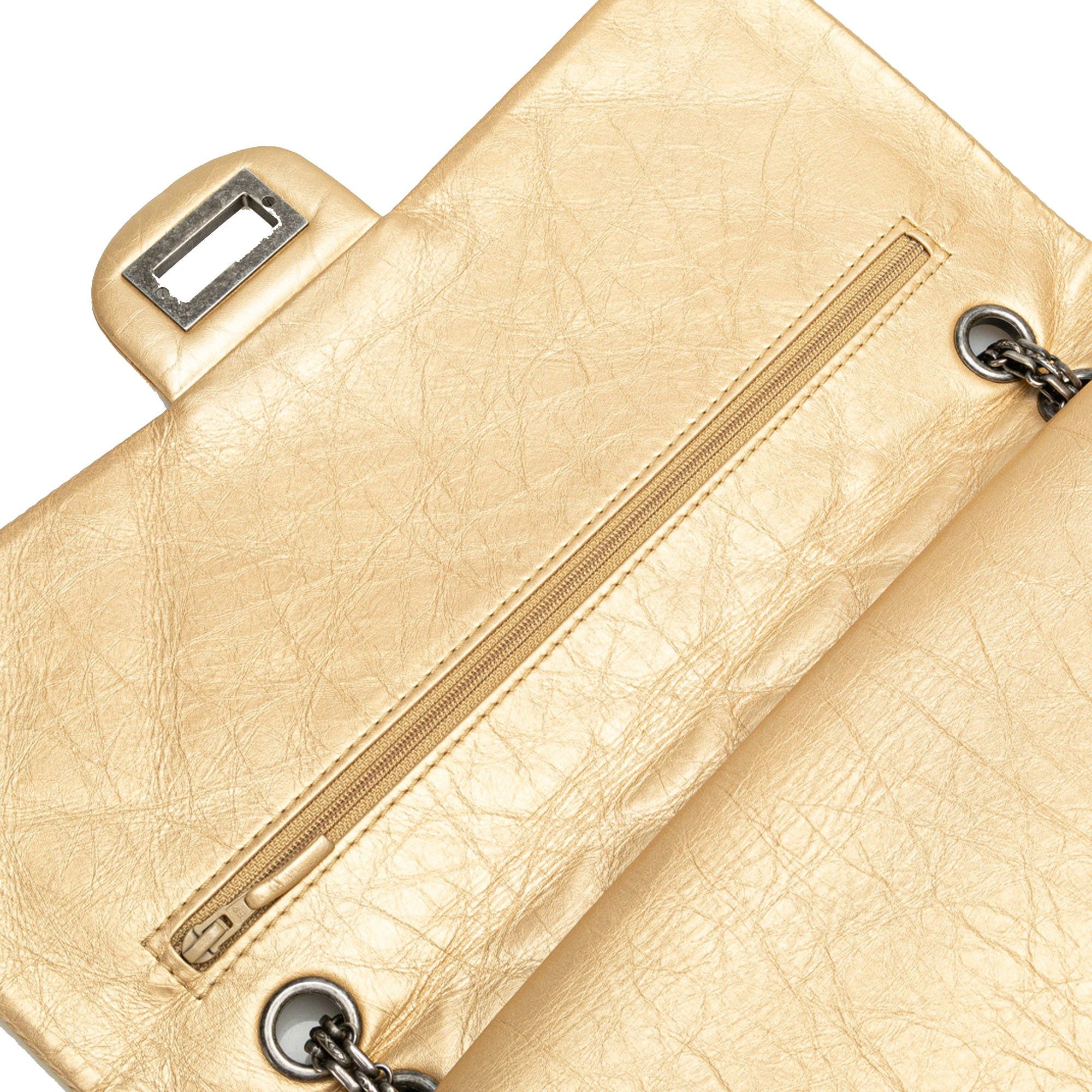 Chanel Chanel Reissue 2.55 Aged Calfskin Double Flap 227 Gold Size ONE SIZE - 7 Thumbnail