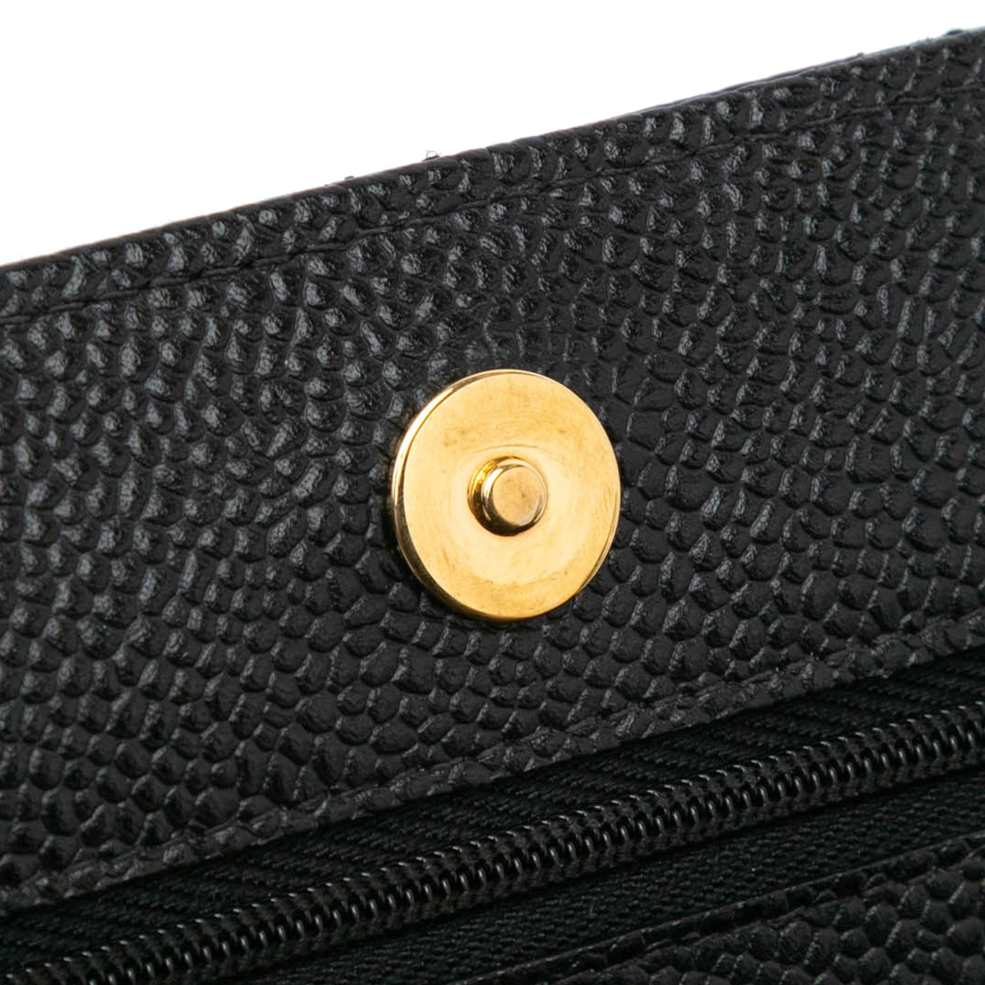 Chanel Chanel CC Quilted Caviar Wallet on Chain Black Size ONE SIZE - 8 Thumbnail