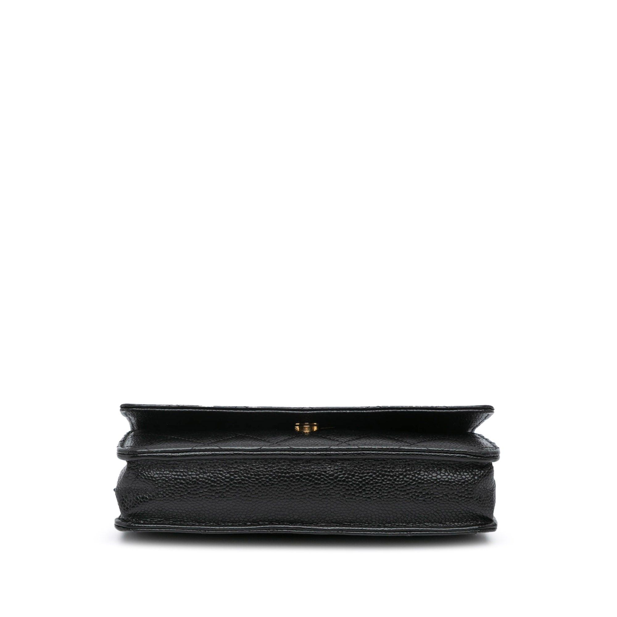 Chanel Chanel CC Quilted Caviar Wallet on Chain Black Size ONE SIZE - 3 Thumbnail