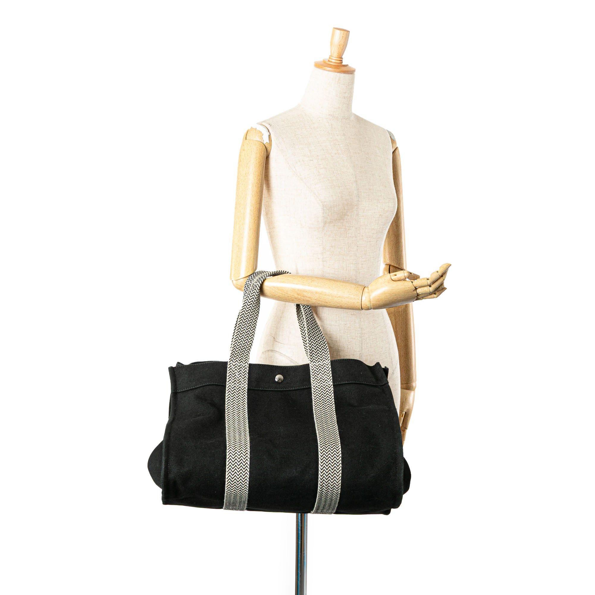 Hermes Hermès Canvas Cannes MM Black Size ONE SIZE - 14 Thumbnail
