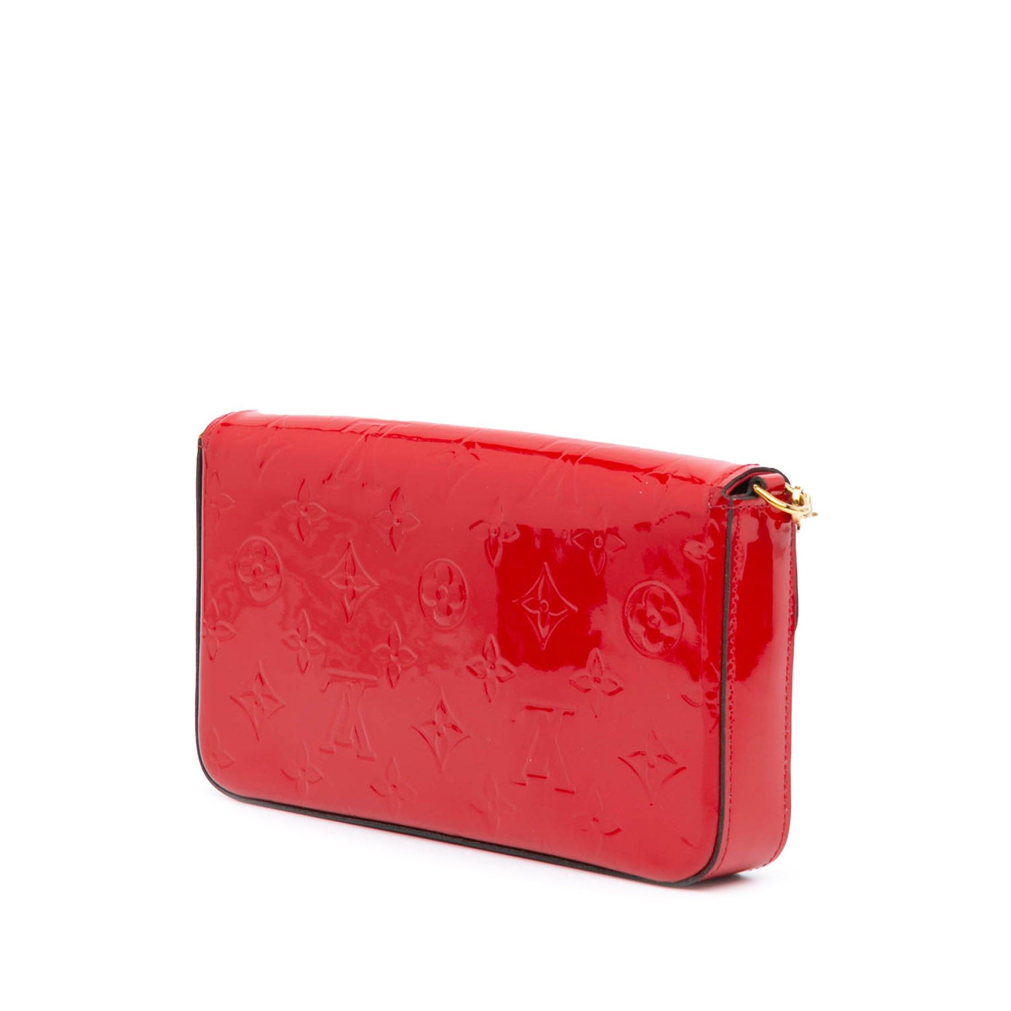Louis Vuitton Louis Vuitton Monogram Vernis Pochette Felicie Red Size ONE SIZE - 2 Thumbnail