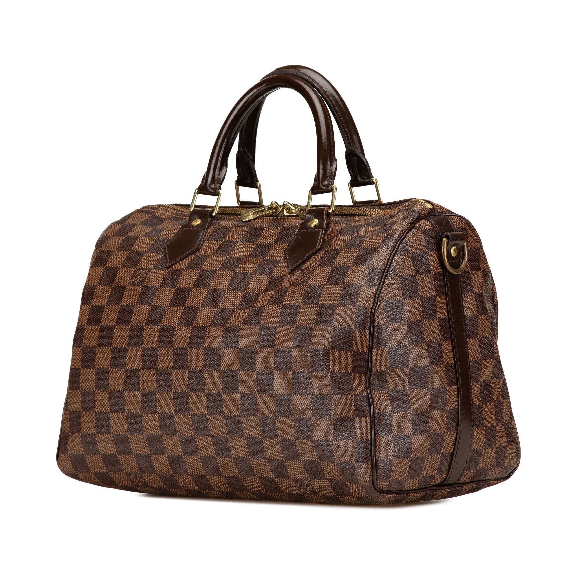 Louis Vuitton Louis Vuitton Damier Ebene Speedy Bandouliere 30 Brown Size ONE SIZE - 2 Thumbnail