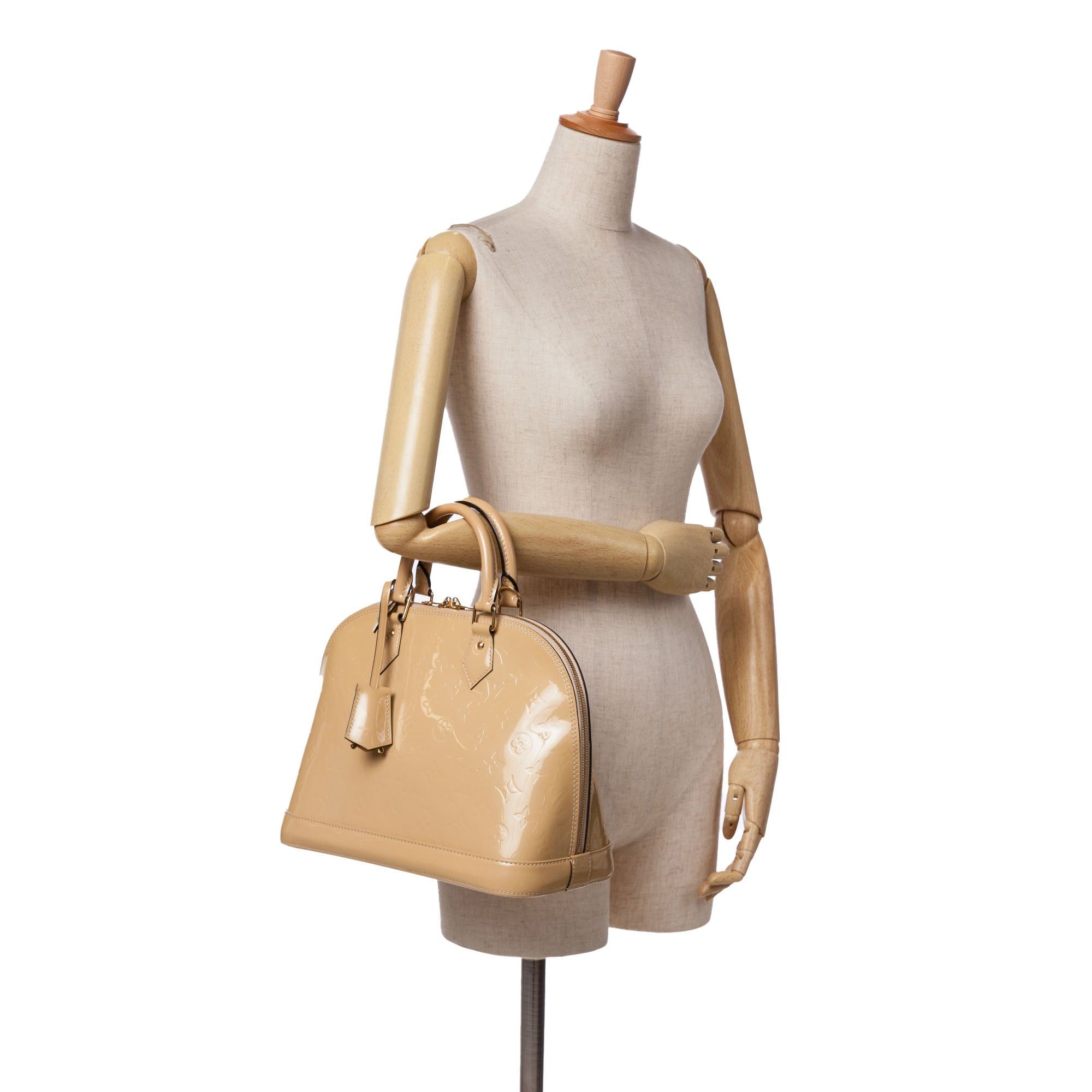 Louis Vuitton Louis Vuitton Monogram Vernis Alma PM Brown Size ONE SIZE - 10 Thumbnail