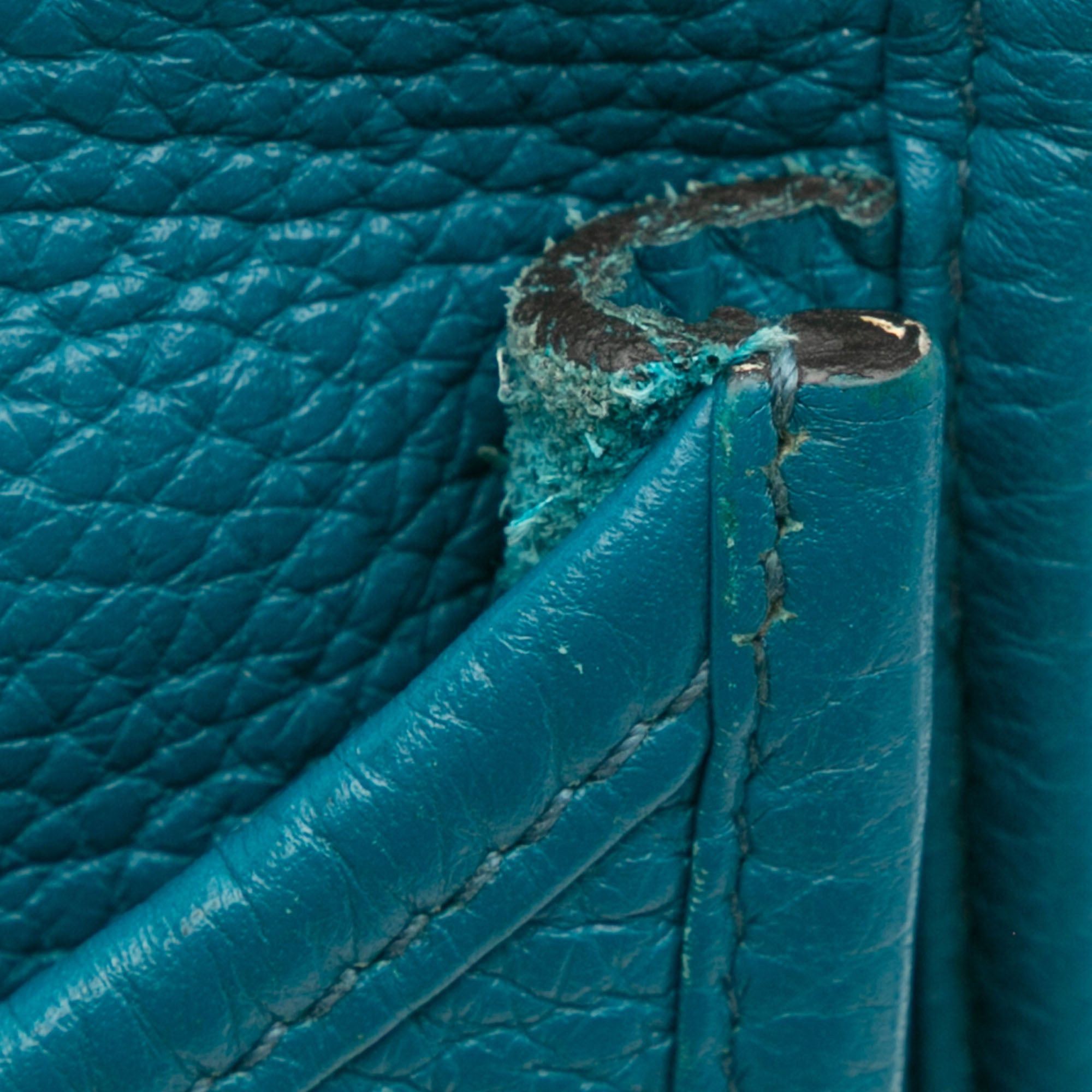 Hermes Hermès Clemence Evelyne III 29 Blue Size ONE SIZE - 8 Thumbnail