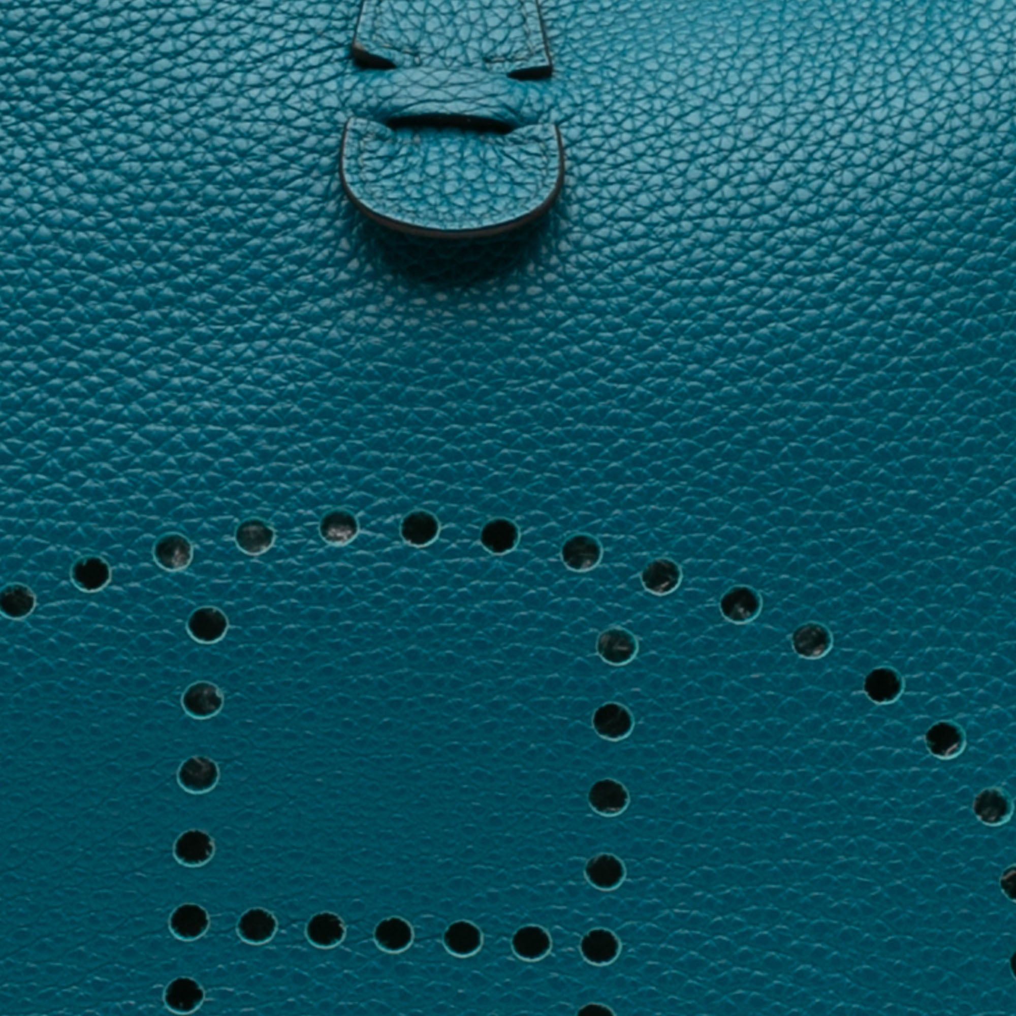 Hermes Hermès Clemence Evelyne III 29 Blue Size ONE SIZE - 6 Thumbnail