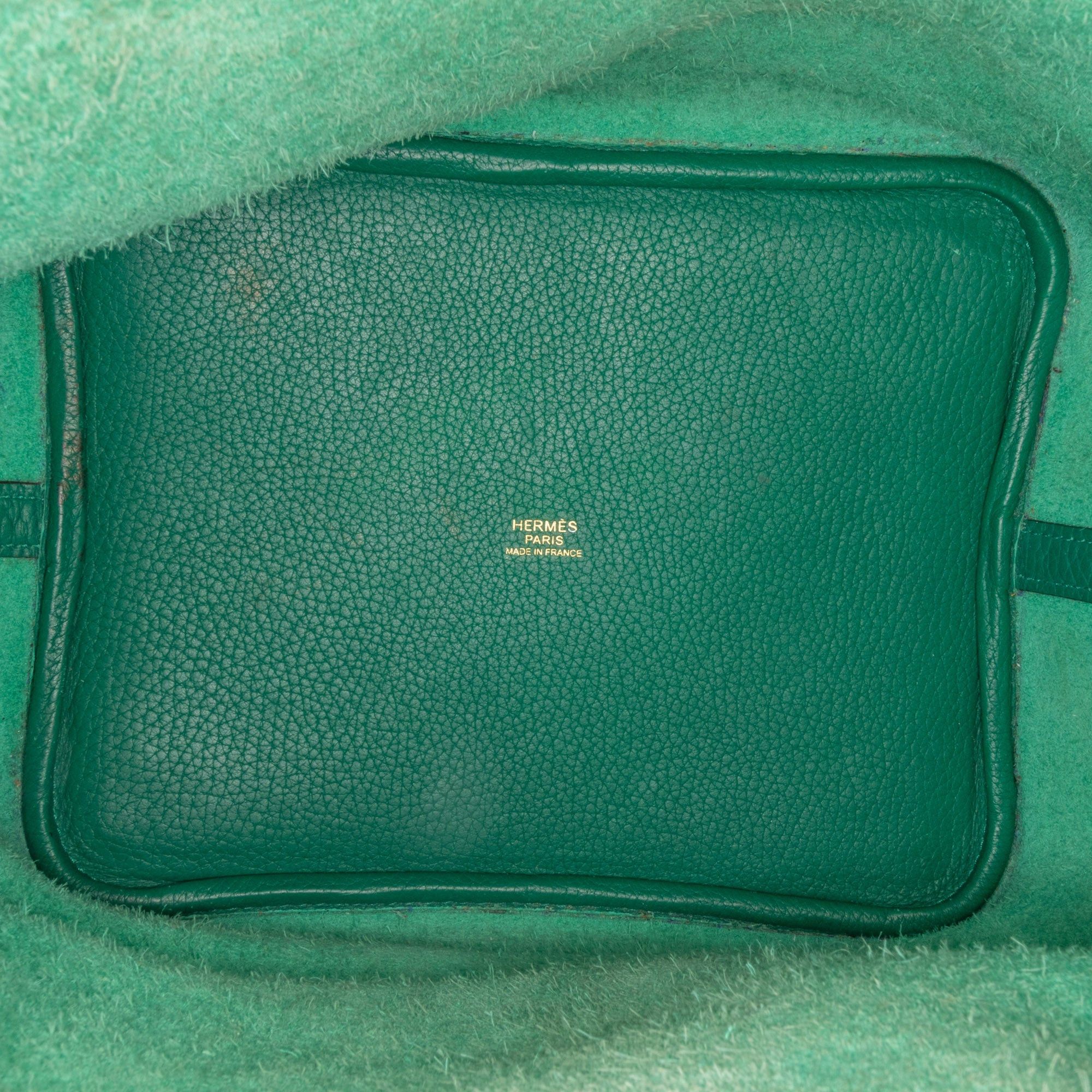 Hermes Hermès Clemence Picotin Lock 22 Green Size ONE SIZE - 4 Thumbnail