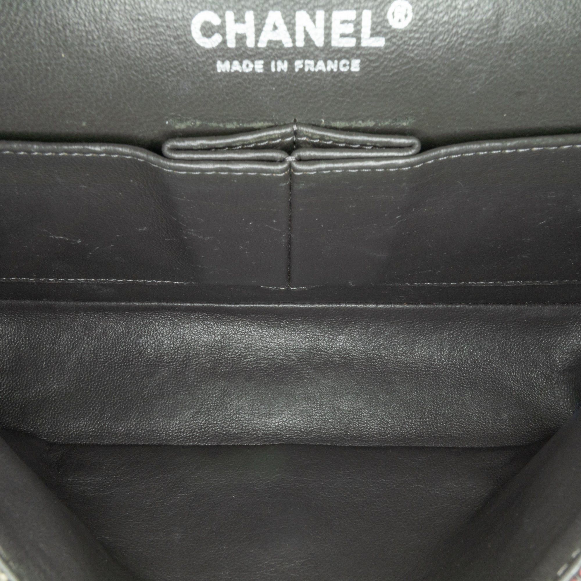 Chanel Chanel Medium Classic Distressed Denim Double Flap Gray Size ONE SIZE - 5 Thumbnail