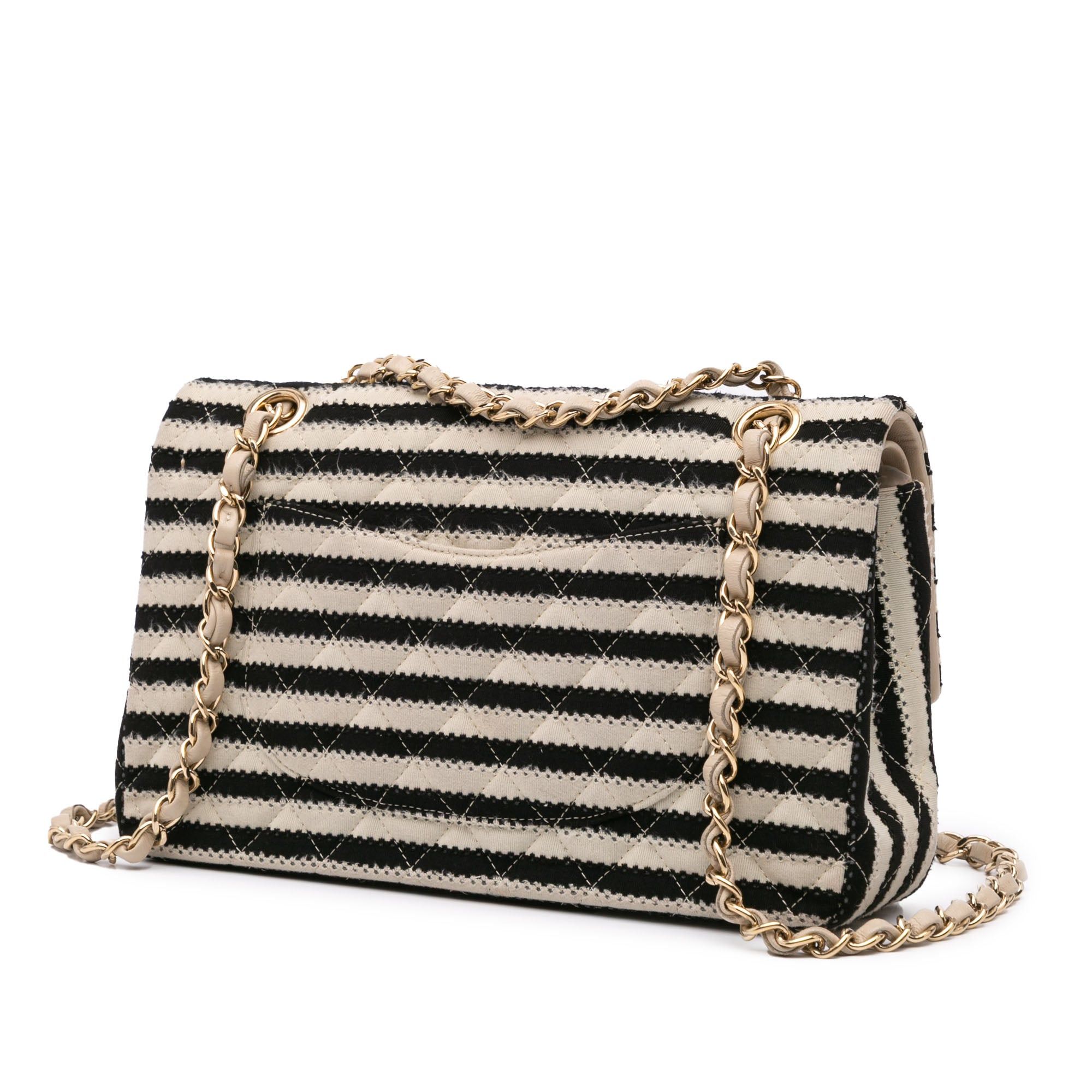 Chanel Chanel Medium Classic Jersey Coco Sailor Double Flap Black Size ONE SIZE - 2 Thumbnail