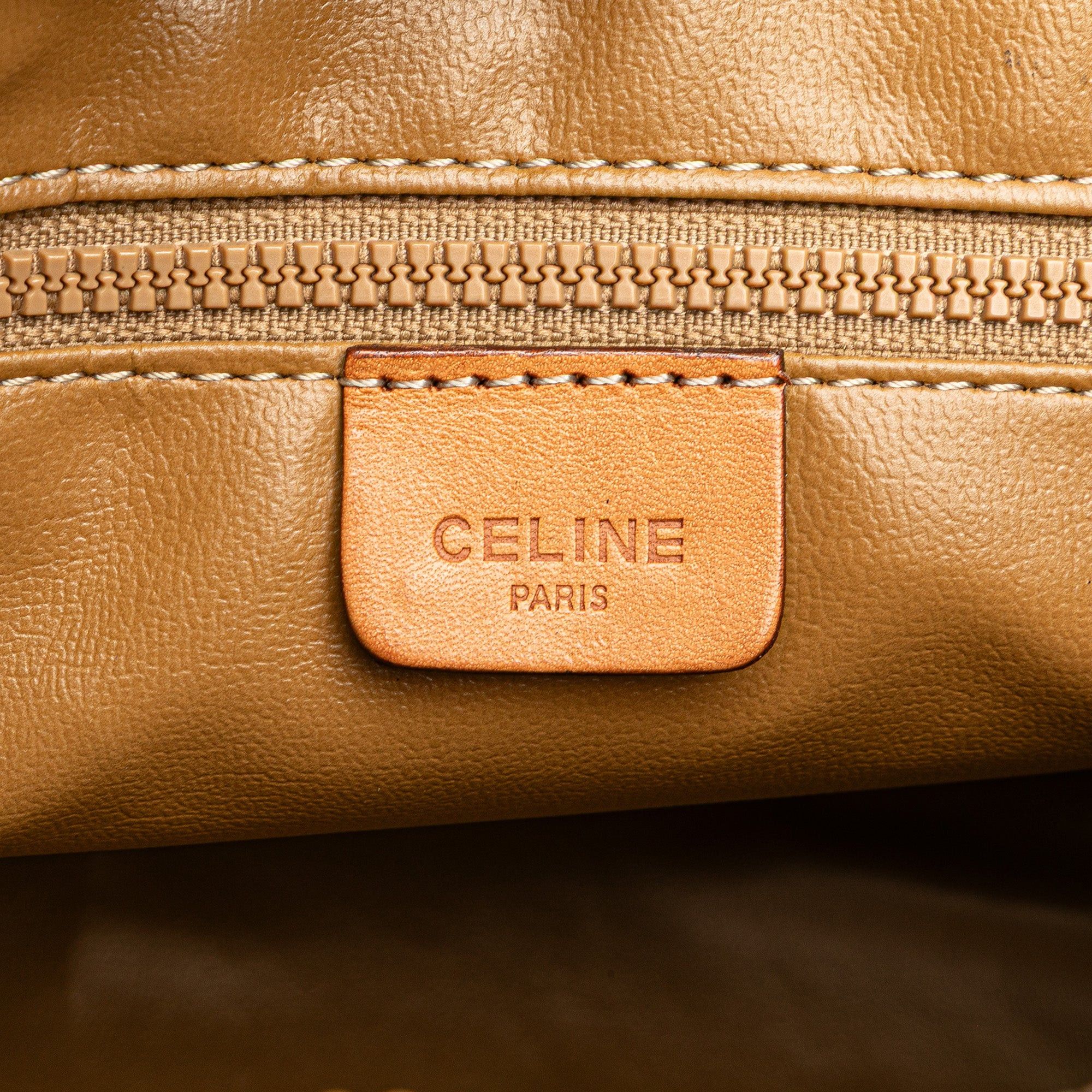 Celine Celine Macadam Coated Canvas Clutch Brown Size ONE SIZE - 5 Thumbnail