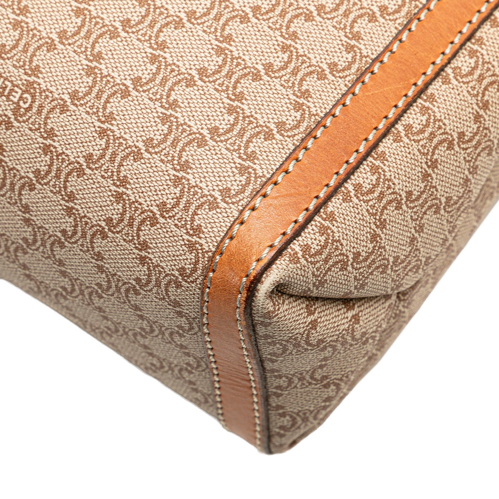 Celine Celine Macadam Coated Canvas Clutch Brown Size ONE SIZE - 12 Thumbnail