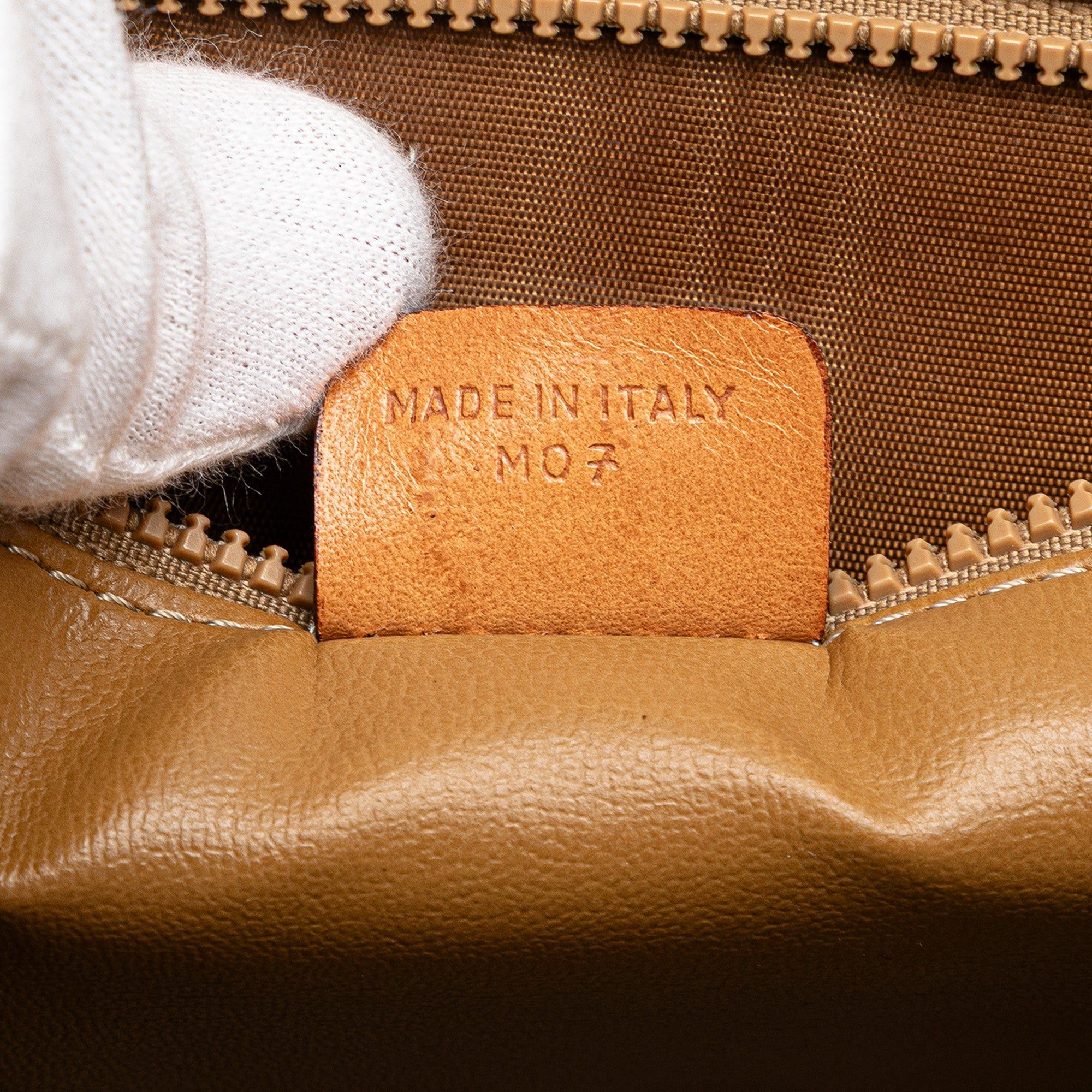 Celine Celine Macadam Coated Canvas Clutch Brown Size ONE SIZE - 6 Thumbnail