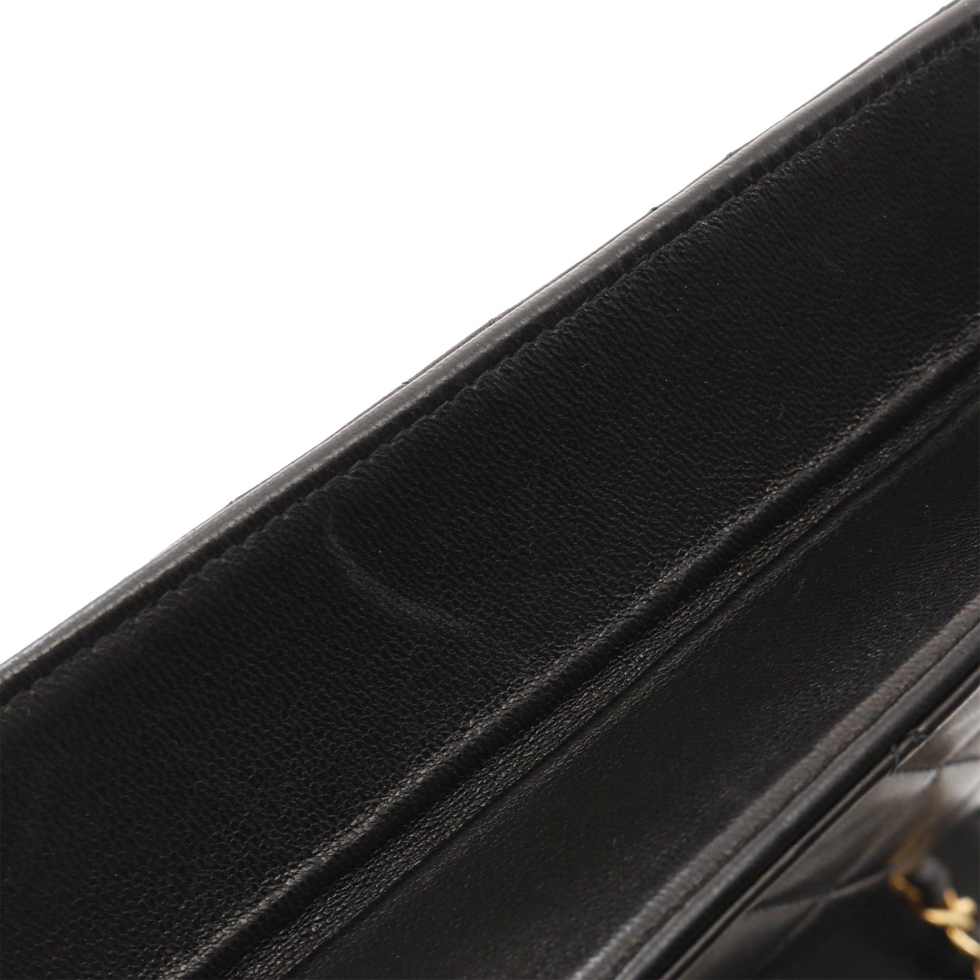 Chanel Chanel CC Quilted Lambskin Single Flap Black Size ONE SIZE - 7 Thumbnail