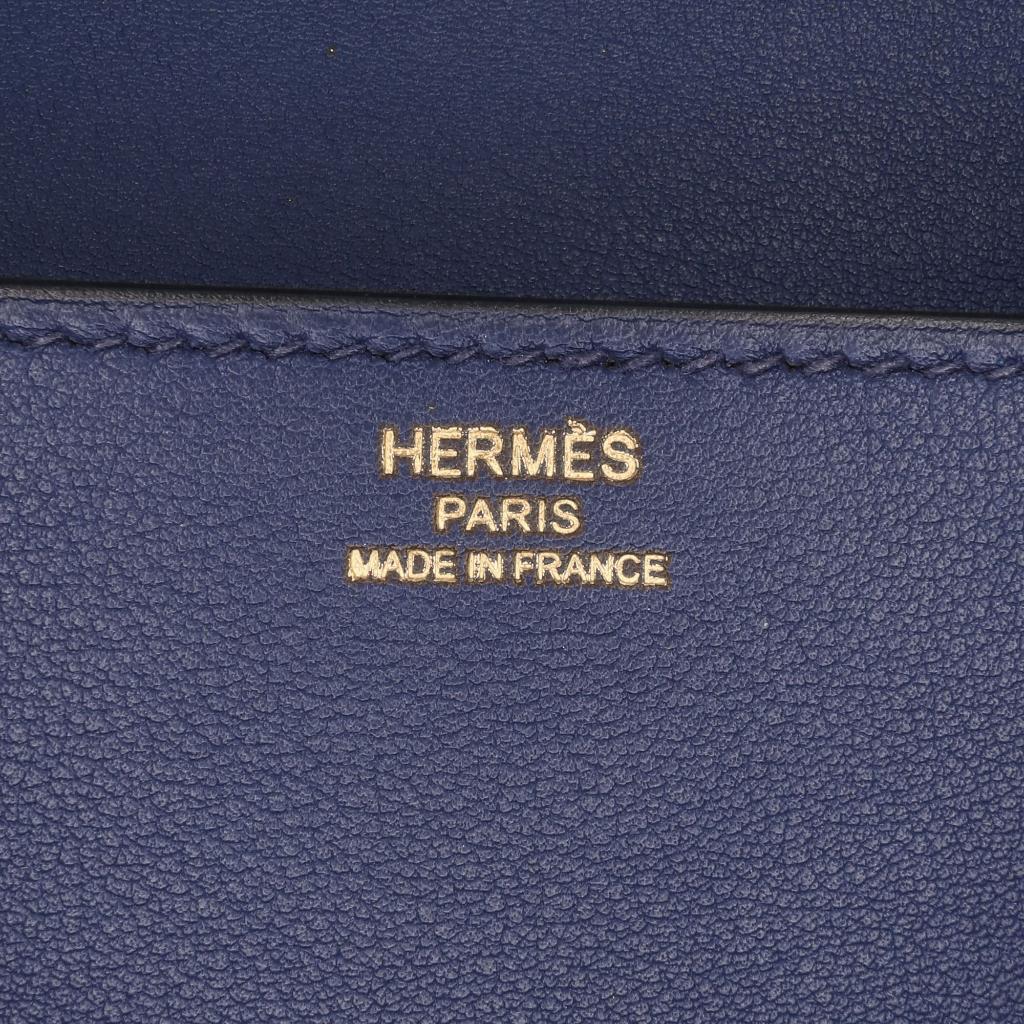 Hermes Hermès Chevre Mysore Medor Clutch 23 Blue Size ONE SIZE - 5 Thumbnail