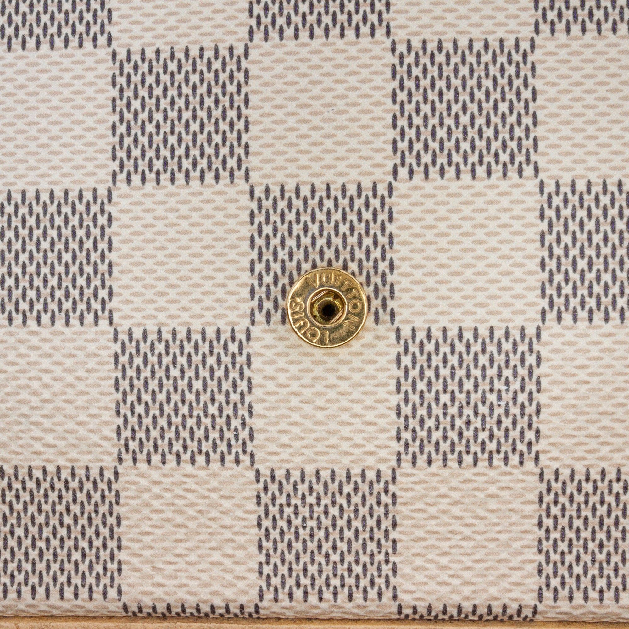 Louis Vuitton Louis Vuitton Damier Azur Felicie Pochette White Size ONE SIZE - 8 Thumbnail