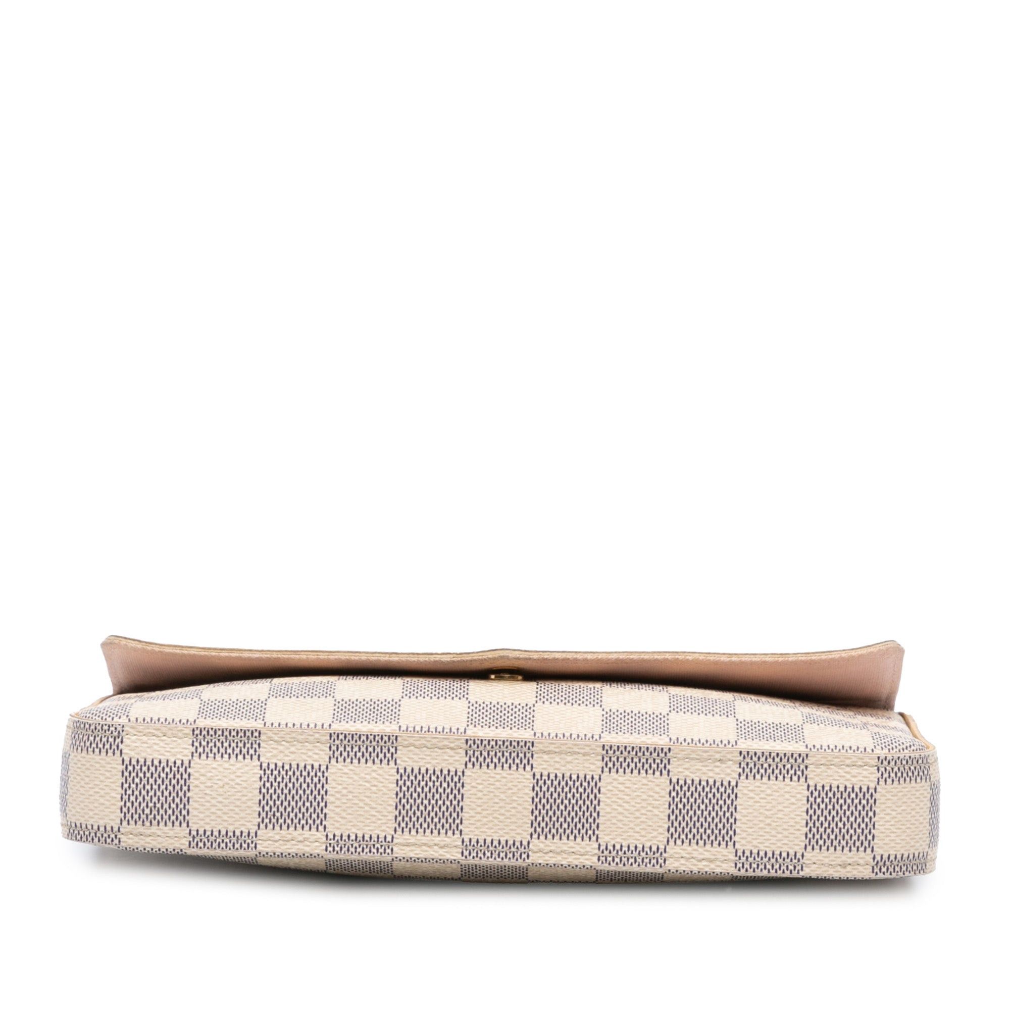 Louis Vuitton Louis Vuitton Damier Azur Felicie Pochette White Size ONE SIZE - 3 Thumbnail
