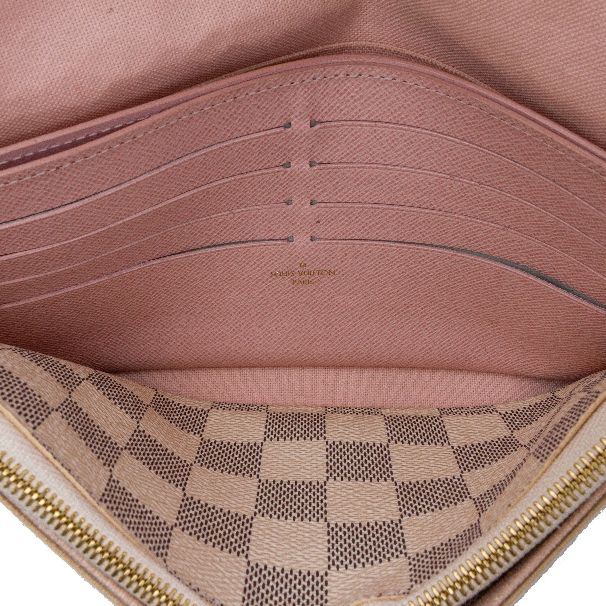 Louis Vuitton Louis Vuitton Damier Azur Felicie Pochette White Size ONE SIZE - 4 Thumbnail