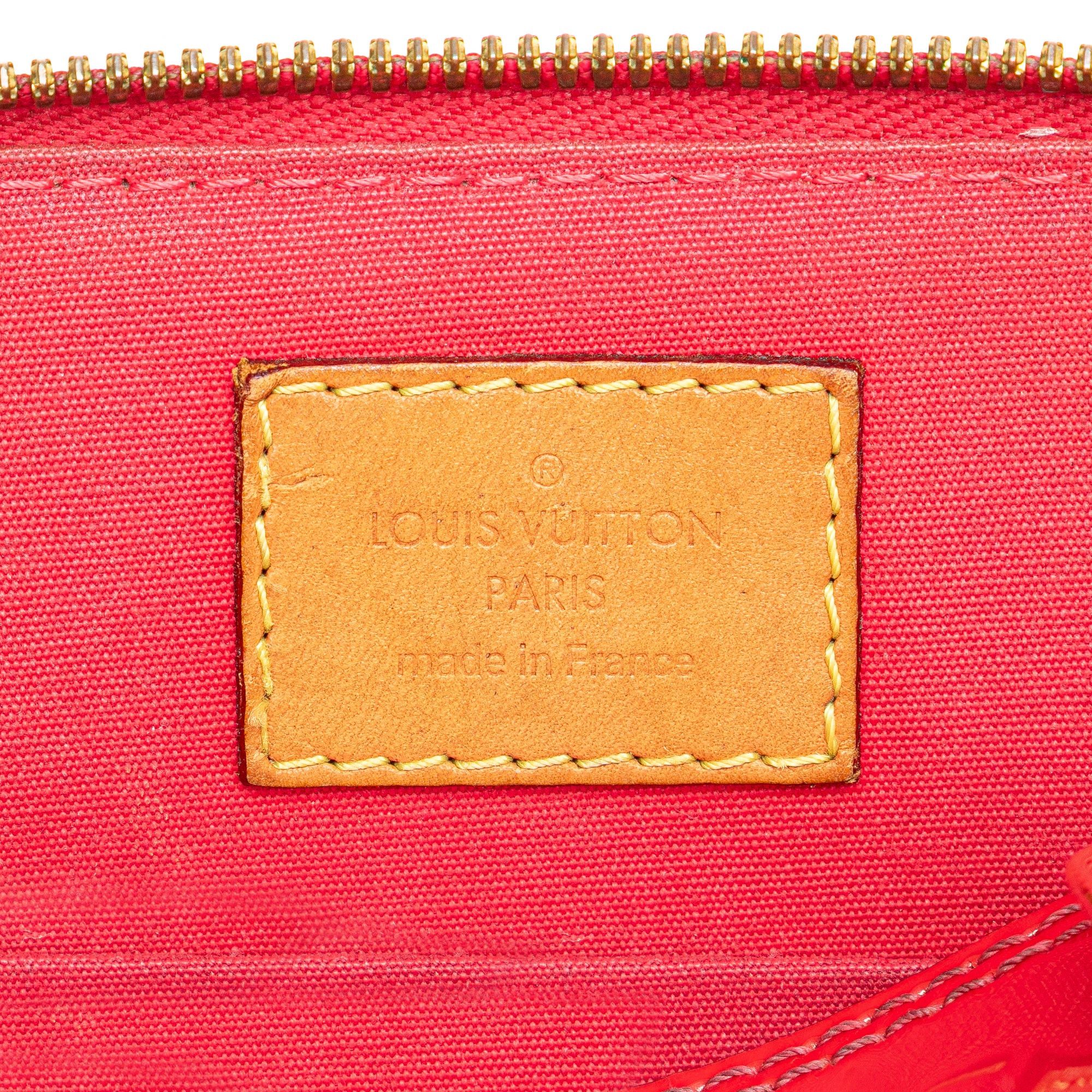 Louis Vuitton Louis Vuitton Monogram Vernis Alma BB Red Size ONE SIZE - 5 Thumbnail