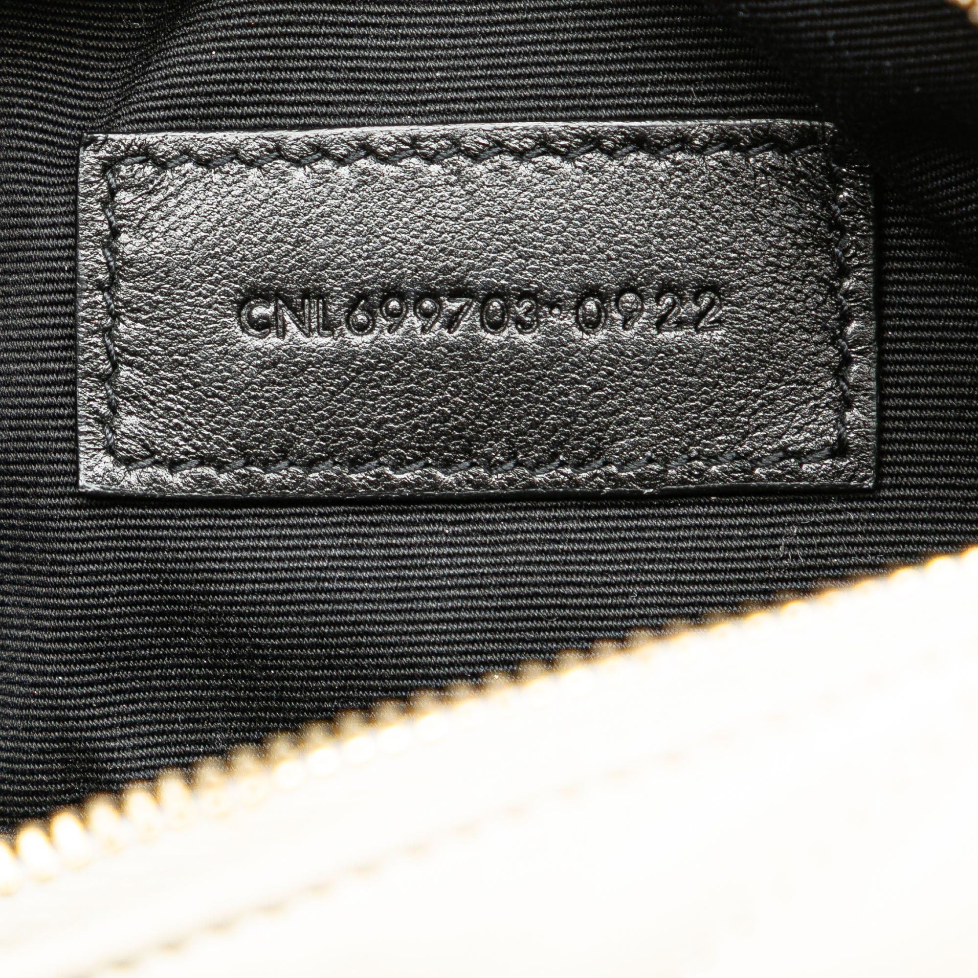 Saint Laurent Paris Saint Laurent Mini Quilted Lambskin Sade Tube Bag White Size ONE SIZE - 6 Thumbnail