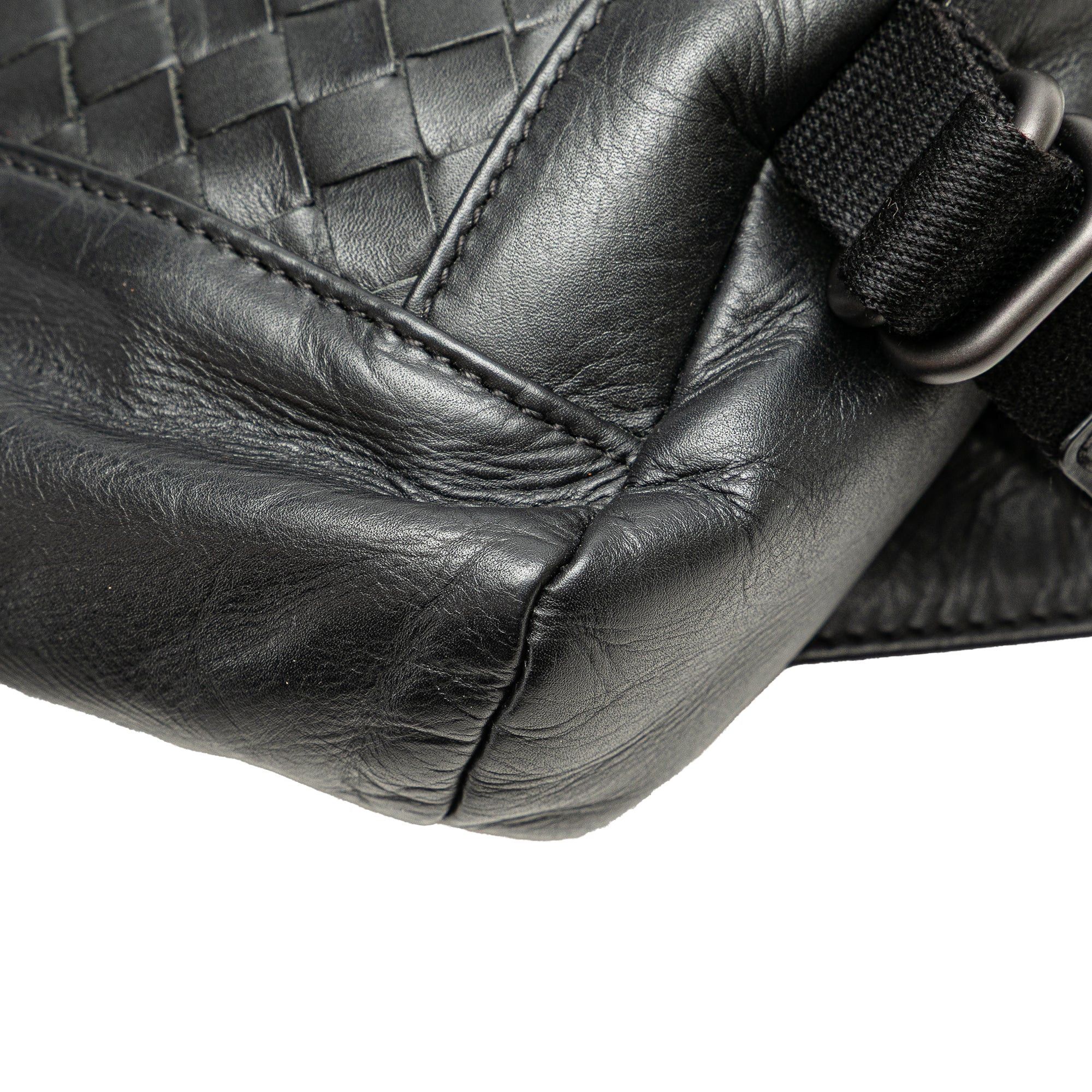 Bottega Veneta Bottega Veneta Calfskin Intrecciato Belt Bag Black Size ONE SIZE - 9 Thumbnail