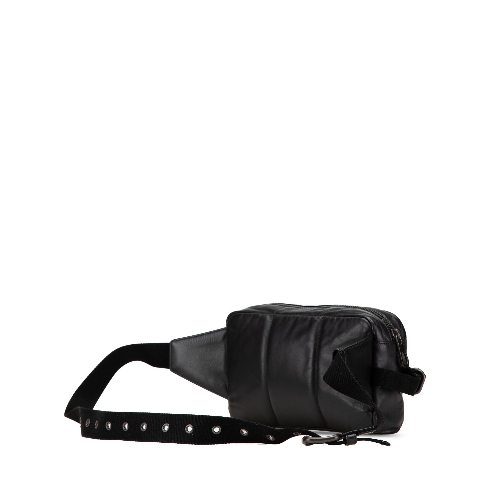 Bottega Veneta Bottega Veneta Calfskin Intrecciato Belt Bag Black Size ONE SIZE - 2 Thumbnail