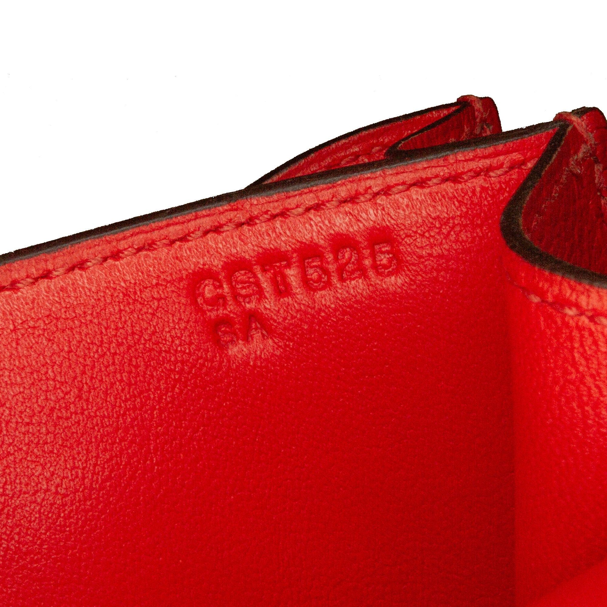 Hermes Hermès Mini Evercolor Constance Optique 18 Red Size ONE SIZE - 9 Thumbnail