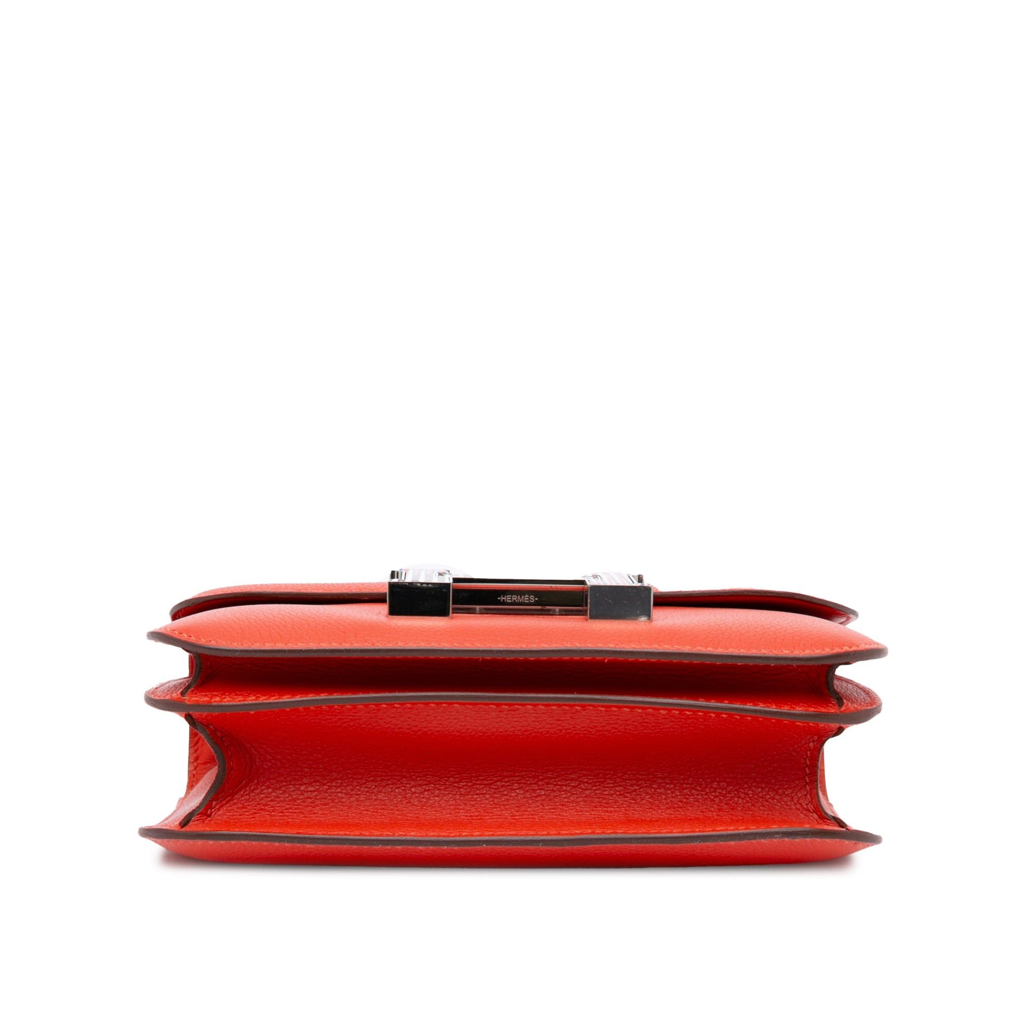 Hermes Hermès Mini Evercolor Constance Optique 18 Red Size ONE SIZE - 4 Thumbnail