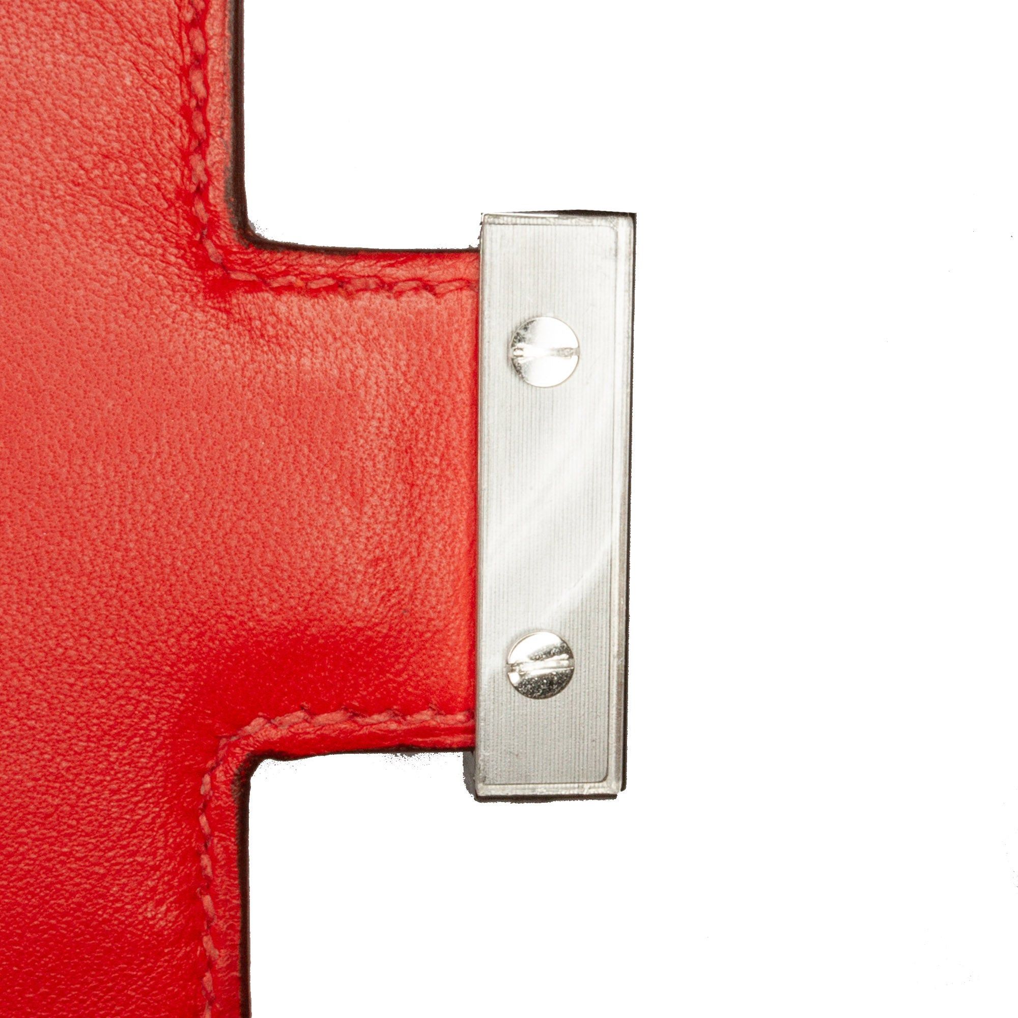 Hermes Hermès Mini Evercolor Constance Optique 18 Red Size ONE SIZE - 10 Thumbnail