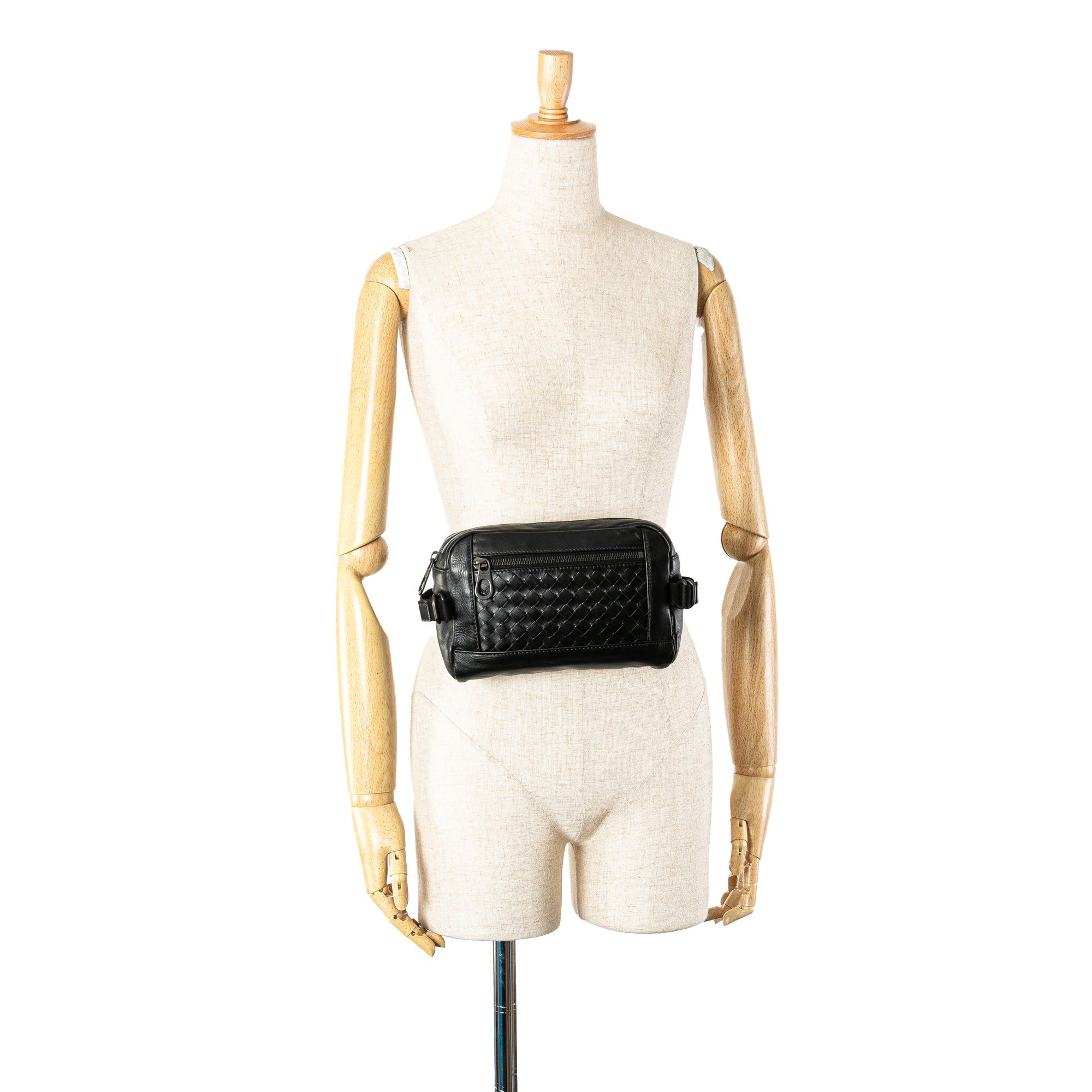 Bottega Veneta Bottega Veneta Nappa Intrecciato Belt Bag Black Size ONE SIZE - 8 Thumbnail