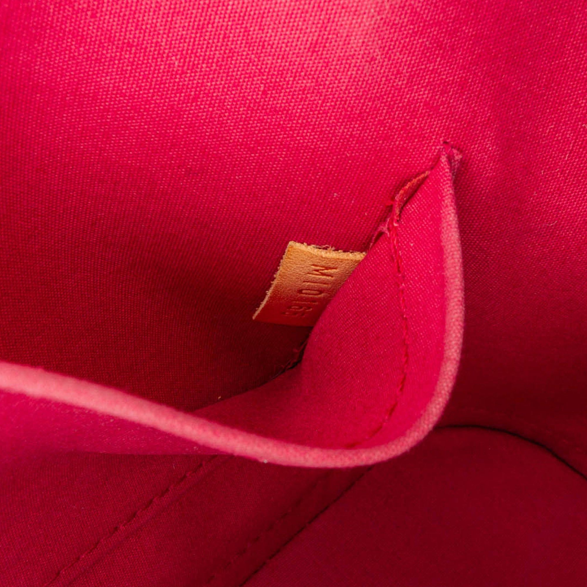Louis Vuitton Louis Vuitton Monogram Vernis Alma BB Red Size ONE SIZE - 5 Thumbnail