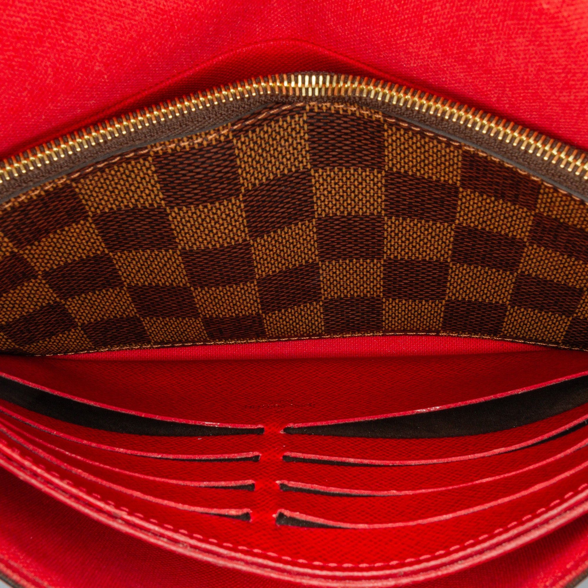 Louis Vuitton Louis Vuitton Damier Ebene Pochette Felicie Brown Size ONE SIZE - 4 Thumbnail