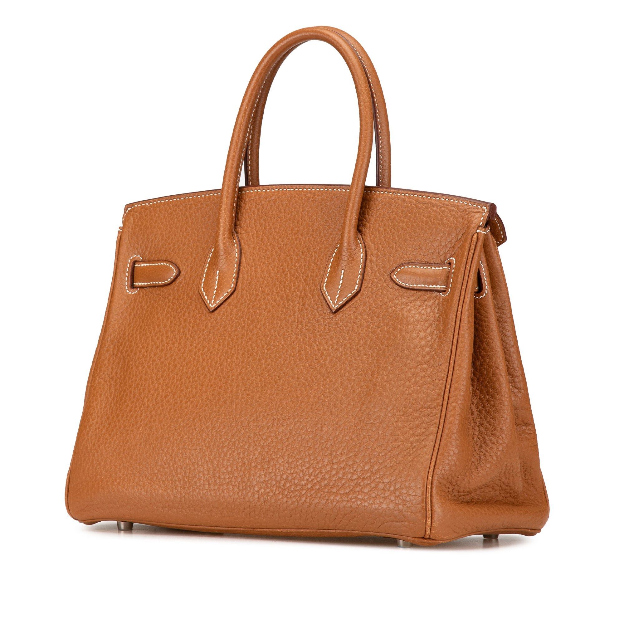 Hermes Hermès Clemence Birkin Retourne 30 Brown Size ONE SIZE - 2 Thumbnail