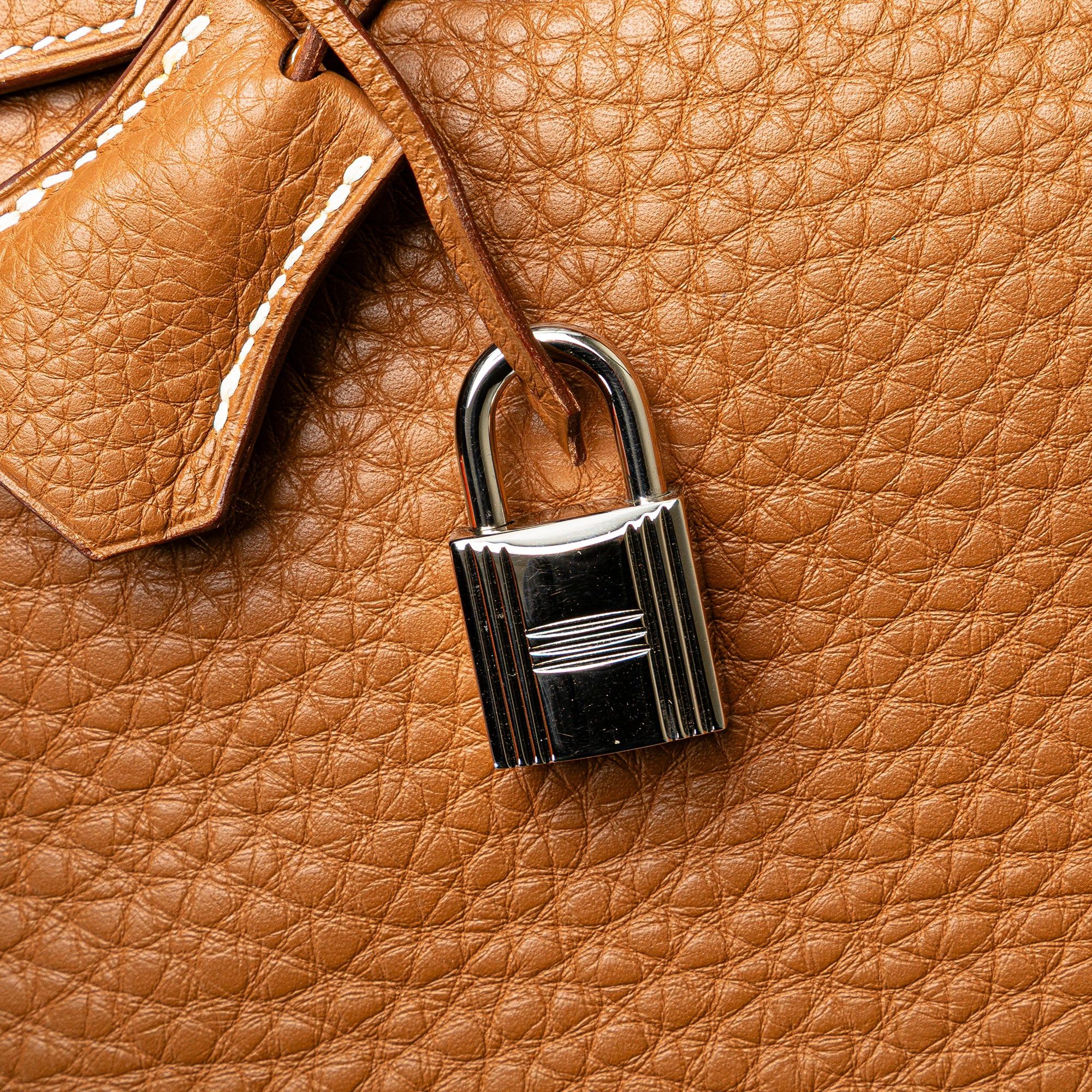 Hermes Hermès Clemence Birkin Retourne 30 Brown Size ONE SIZE - 7 Thumbnail