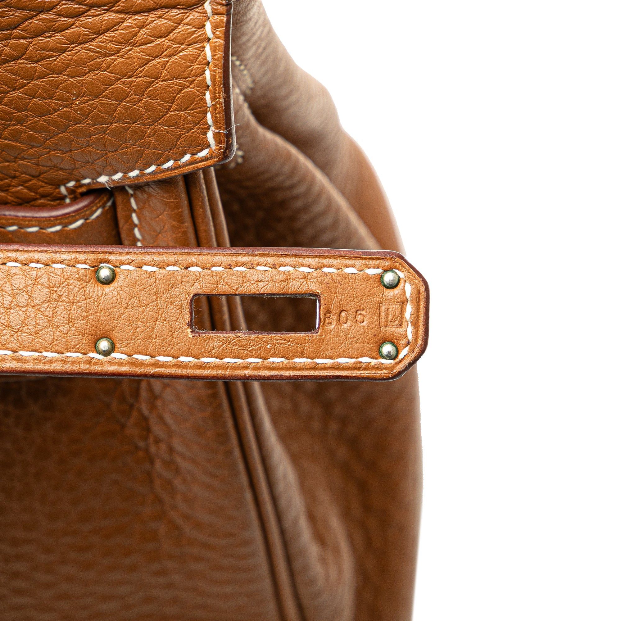 Hermes Hermès Clemence Birkin Retourne 30 Brown Size ONE SIZE - 6 Thumbnail