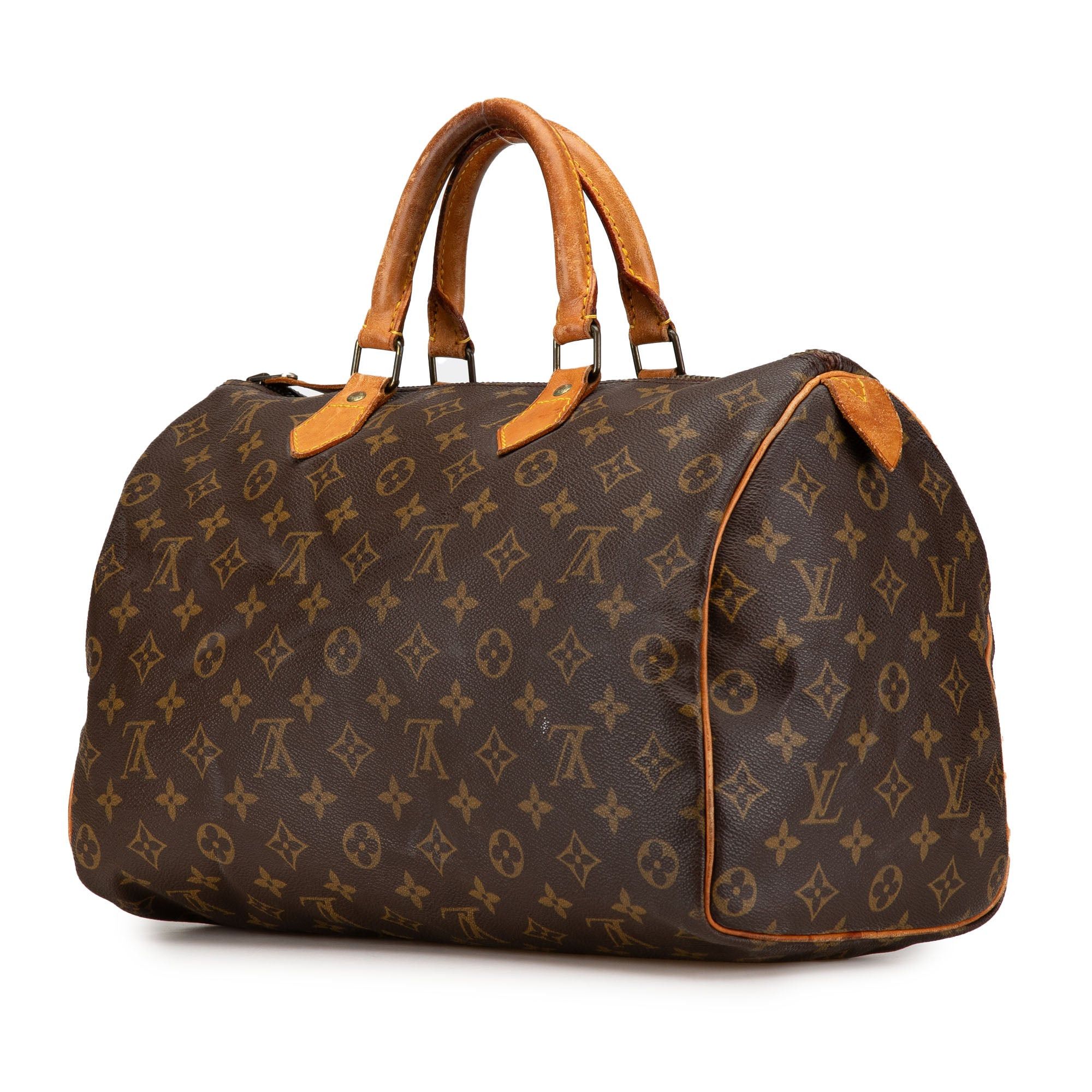 Louis Vuitton Louis Vuitton Monogram Speedy 35 Brown Size ONE SIZE - 2 Thumbnail