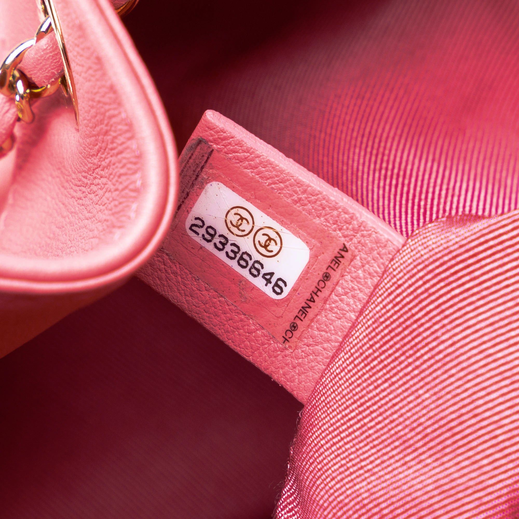 Chanel Chanel Small Quilted Calfskin Bucket Bag Pink Size ONE SIZE - 7 Thumbnail