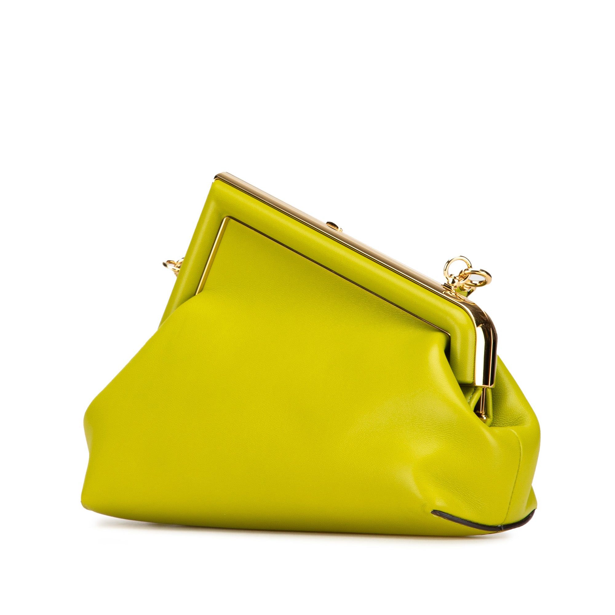 Fendi Fendi Small Shiny Nappa Fendi First Crossbody Green Size ONE SIZE - 2 Thumbnail