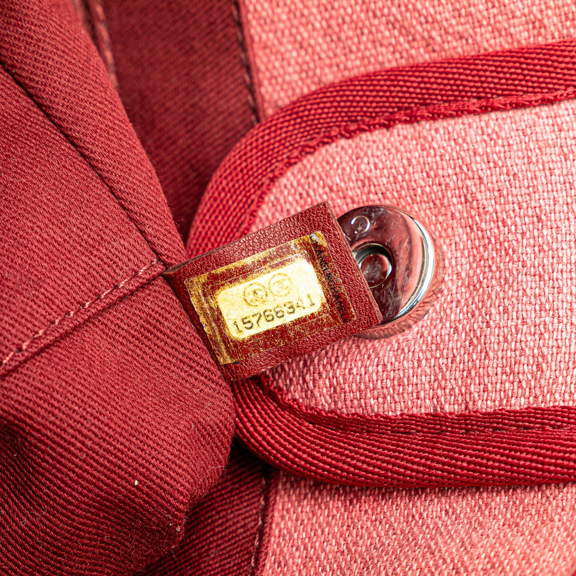 Chanel Chanel Mini Canvas Deauville Tote Red Size ONE SIZE - 6 Thumbnail