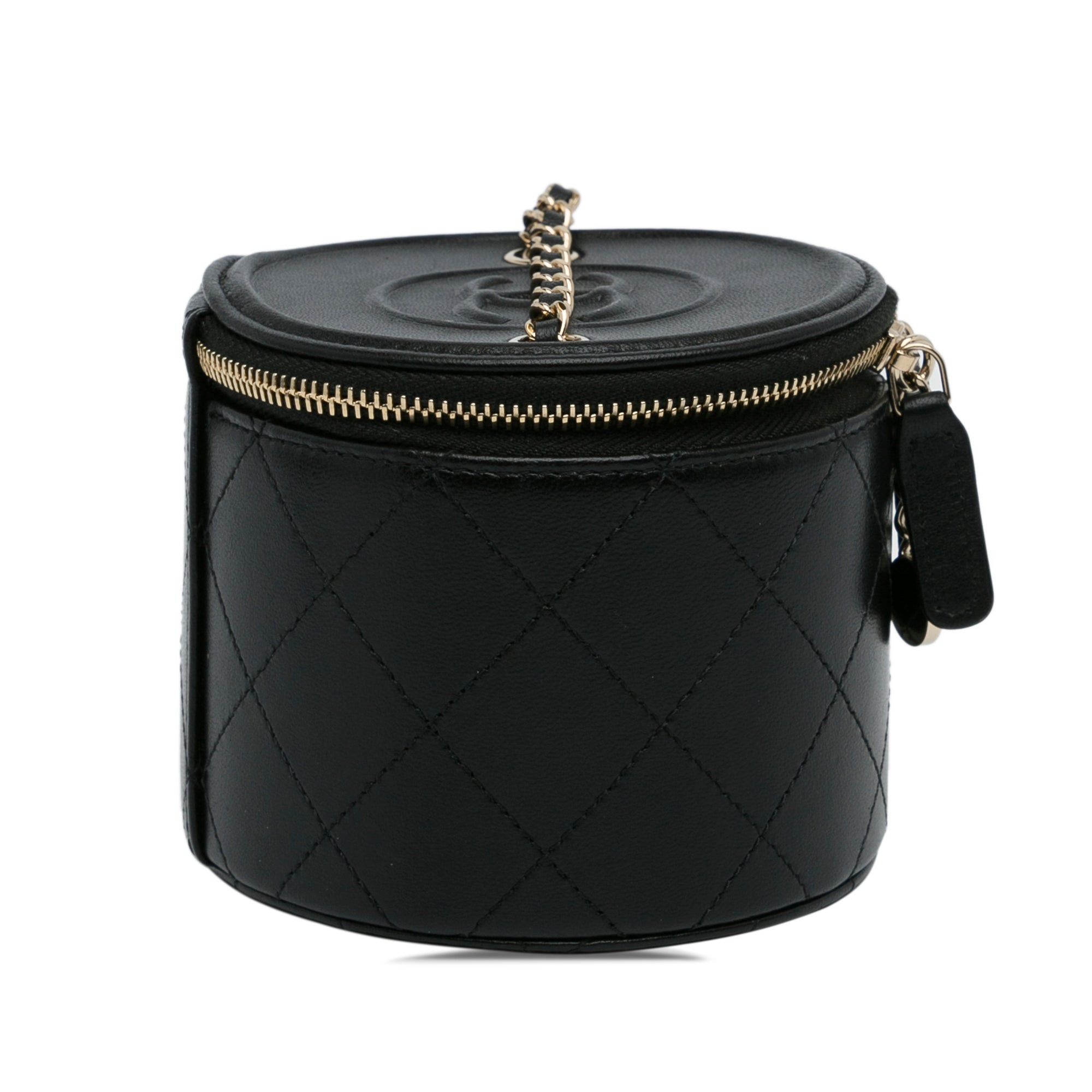 Chanel Chanel Mini CC Round Chain Vanity Bag Black Size ONE SIZE - 4 Thumbnail