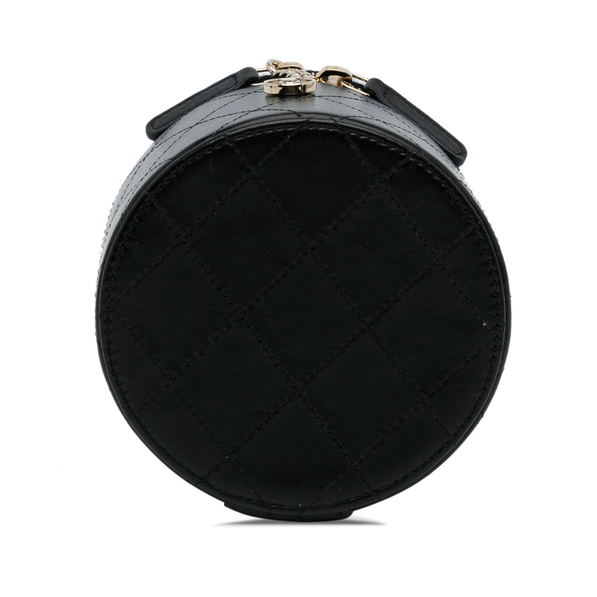 Chanel Chanel Mini CC Round Chain Vanity Bag Black Size ONE SIZE - 5 Thumbnail