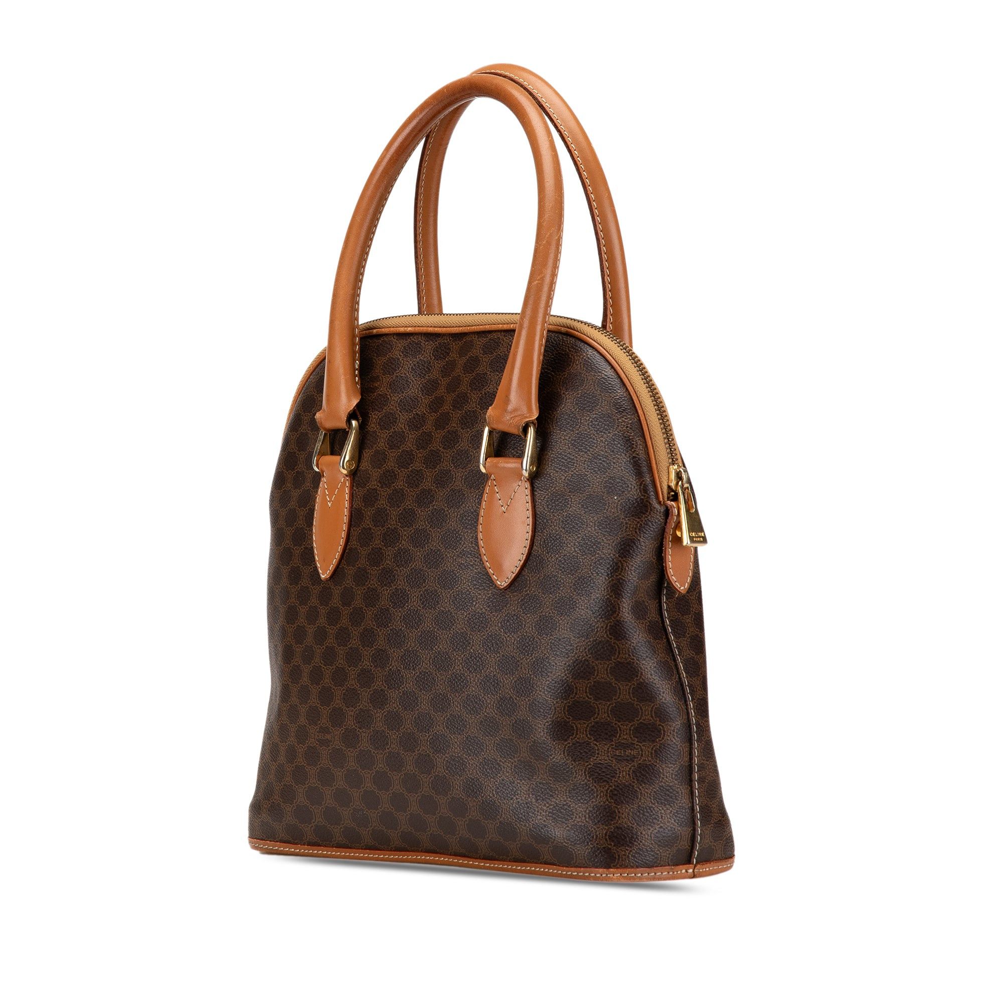 Celine Celine Macadam Coated Canvas Handbag Brown Size ONE SIZE - 2 Thumbnail